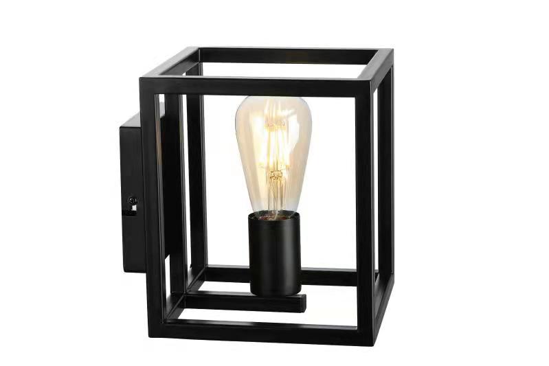 Wall lamp Steel Black