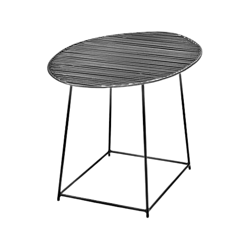 Filippo Side Table Metal Grey