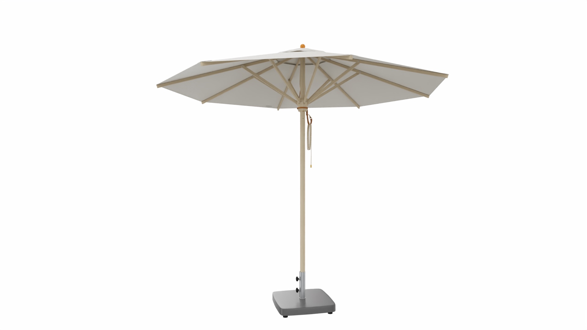 Classic parasol natural with base plate Ø 300cm