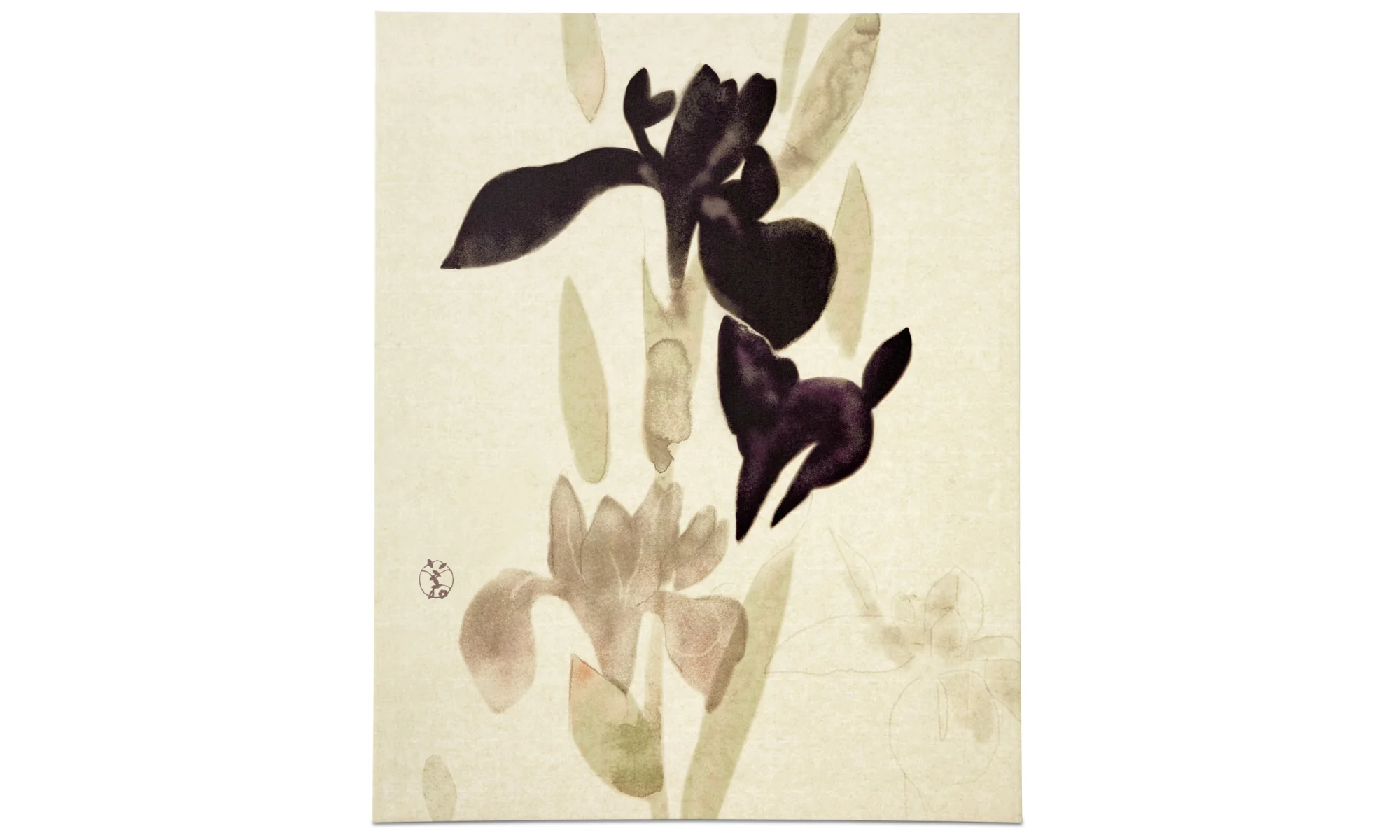 Hana No Ma I Picture Linen Natural Color