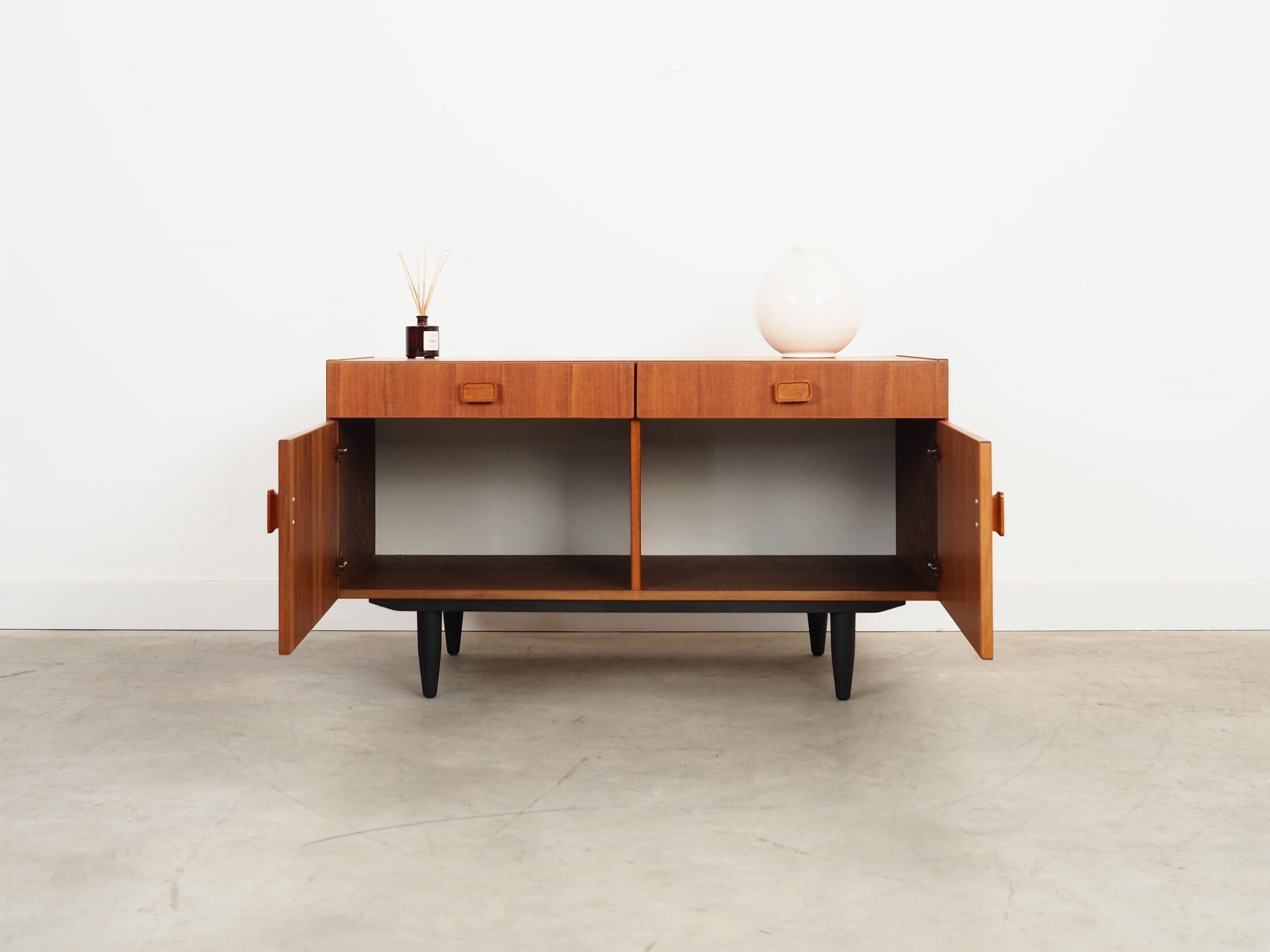 Vintage Cabinet Teak Wood Brown 1970s
