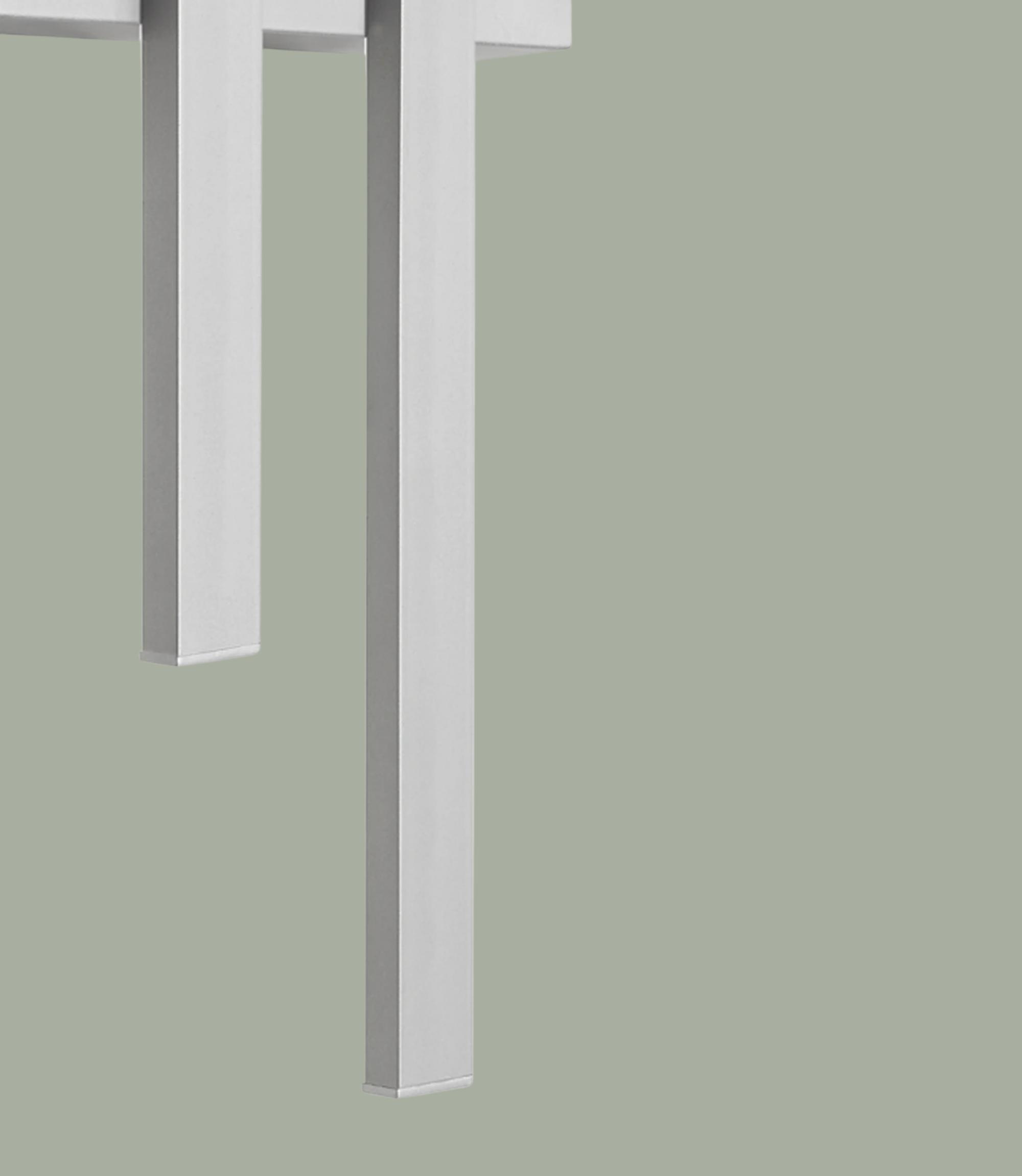 2-light wall lamp Silver
