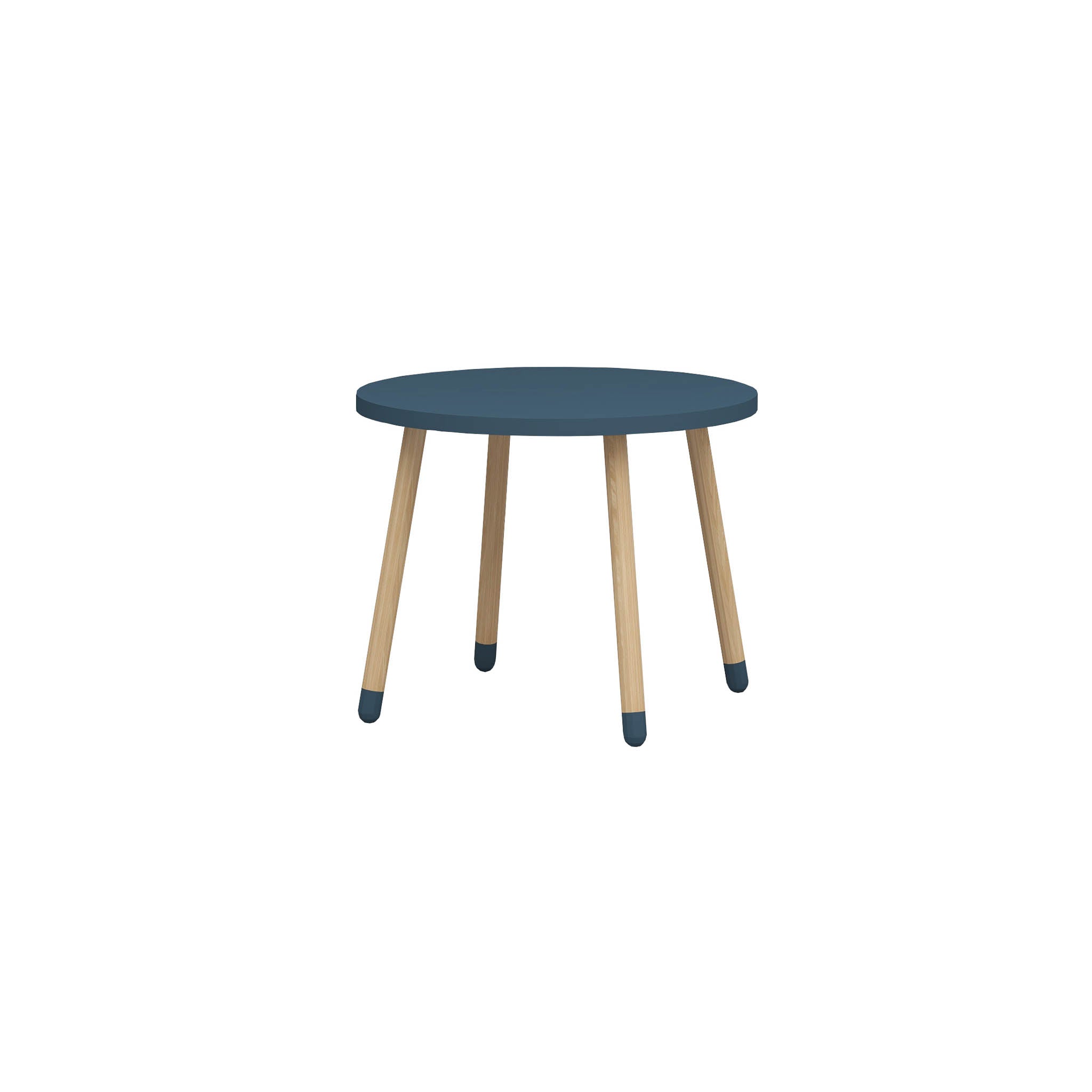Dots Kindertisch Eschenholz Dunkelblau