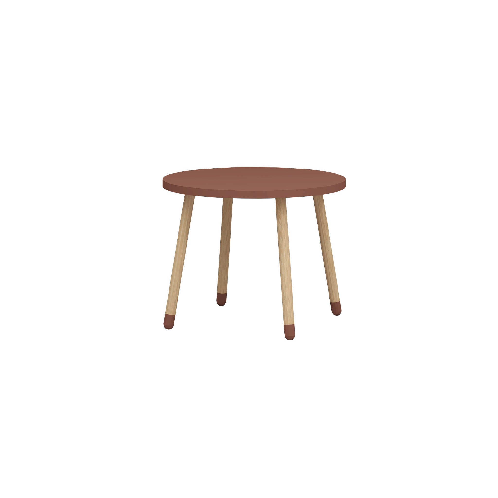 Dots Kindertisch Eschenholz Dark Rose