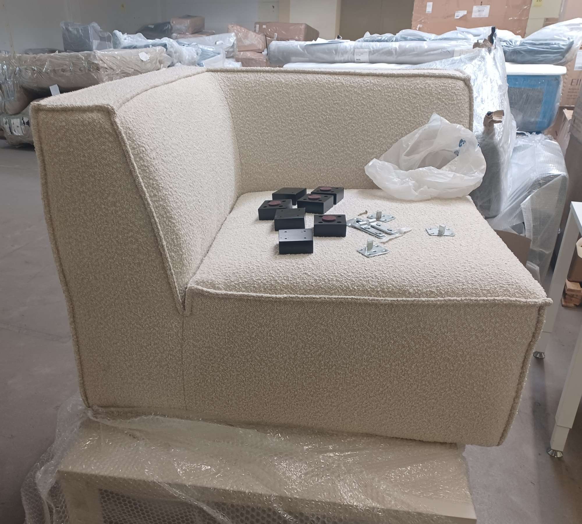 Dane 1-Sitzer Eckmodul Maya Cream