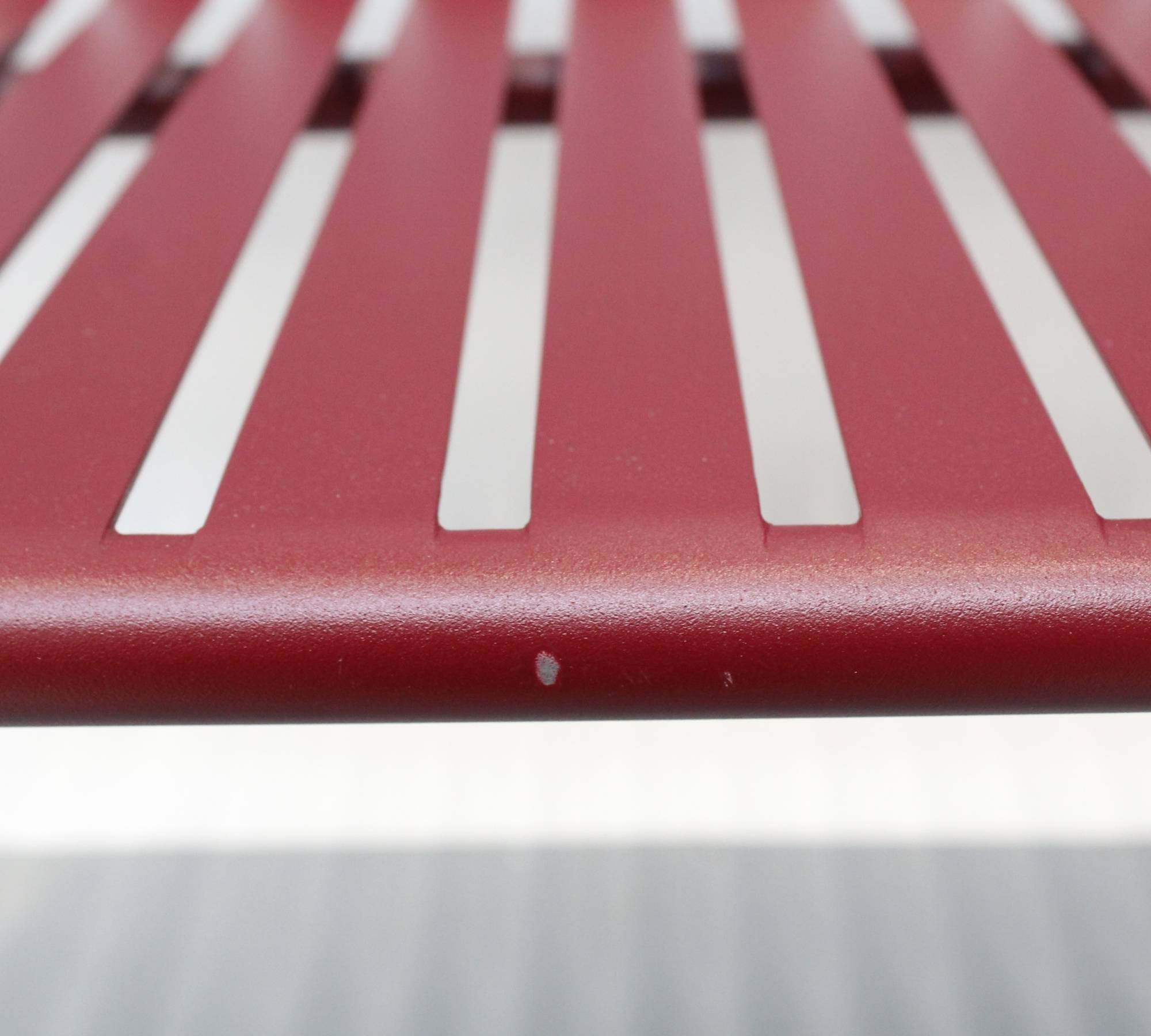 Week-End Outdoor Sitzbank Aluminium Bordeaux