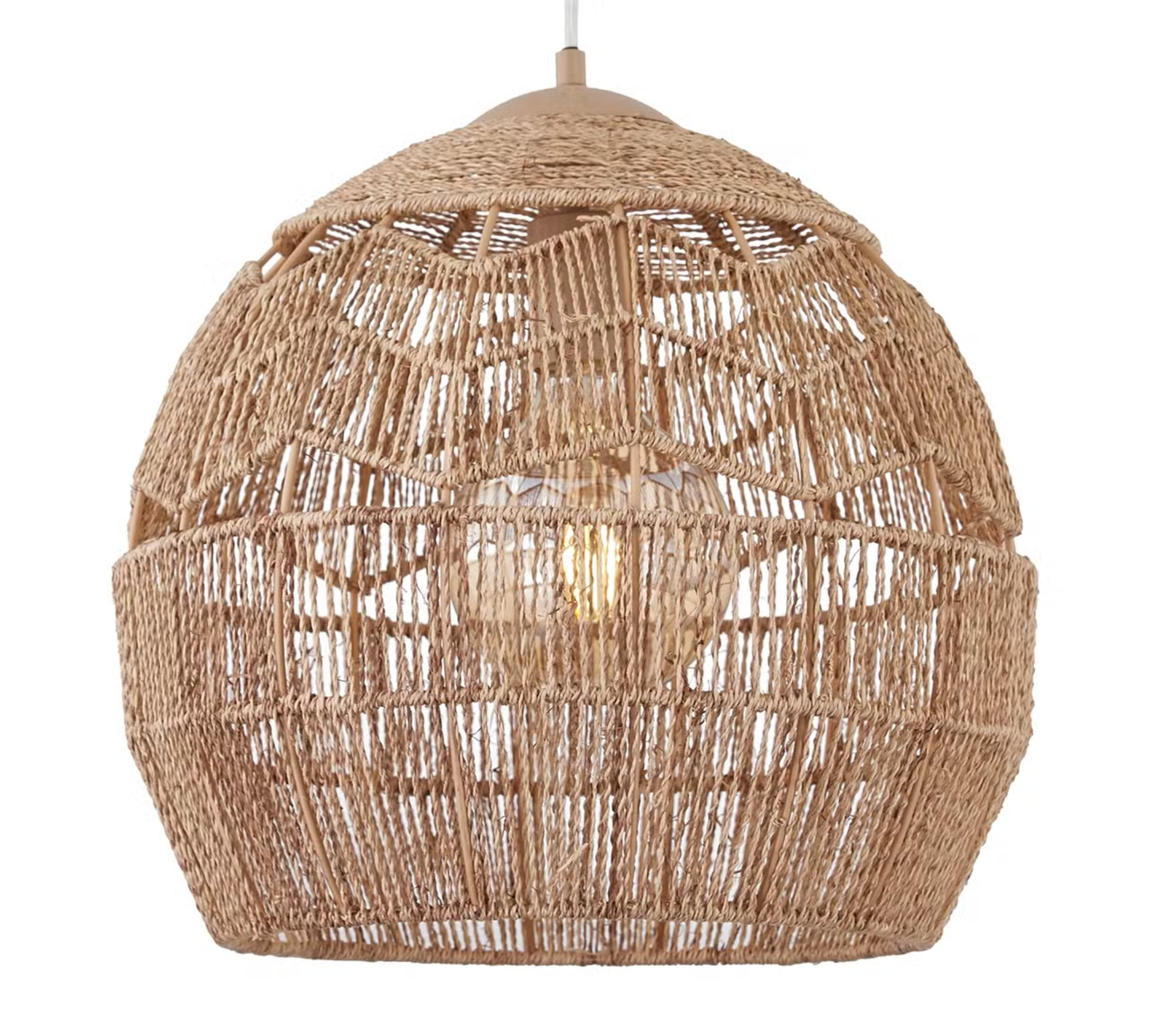 Pendant light 1-light linen iron