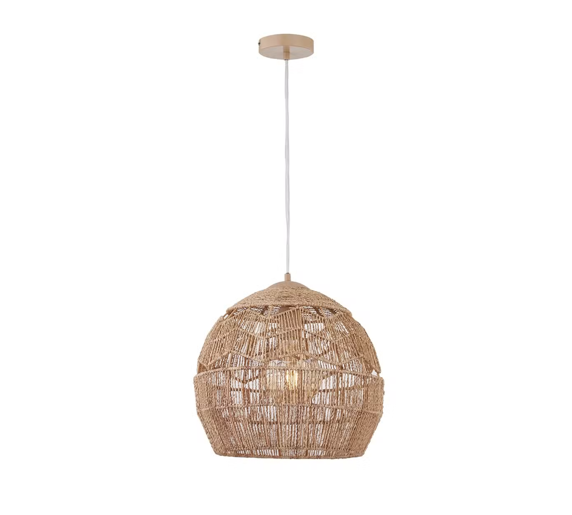 Pendant light 1-light linen iron