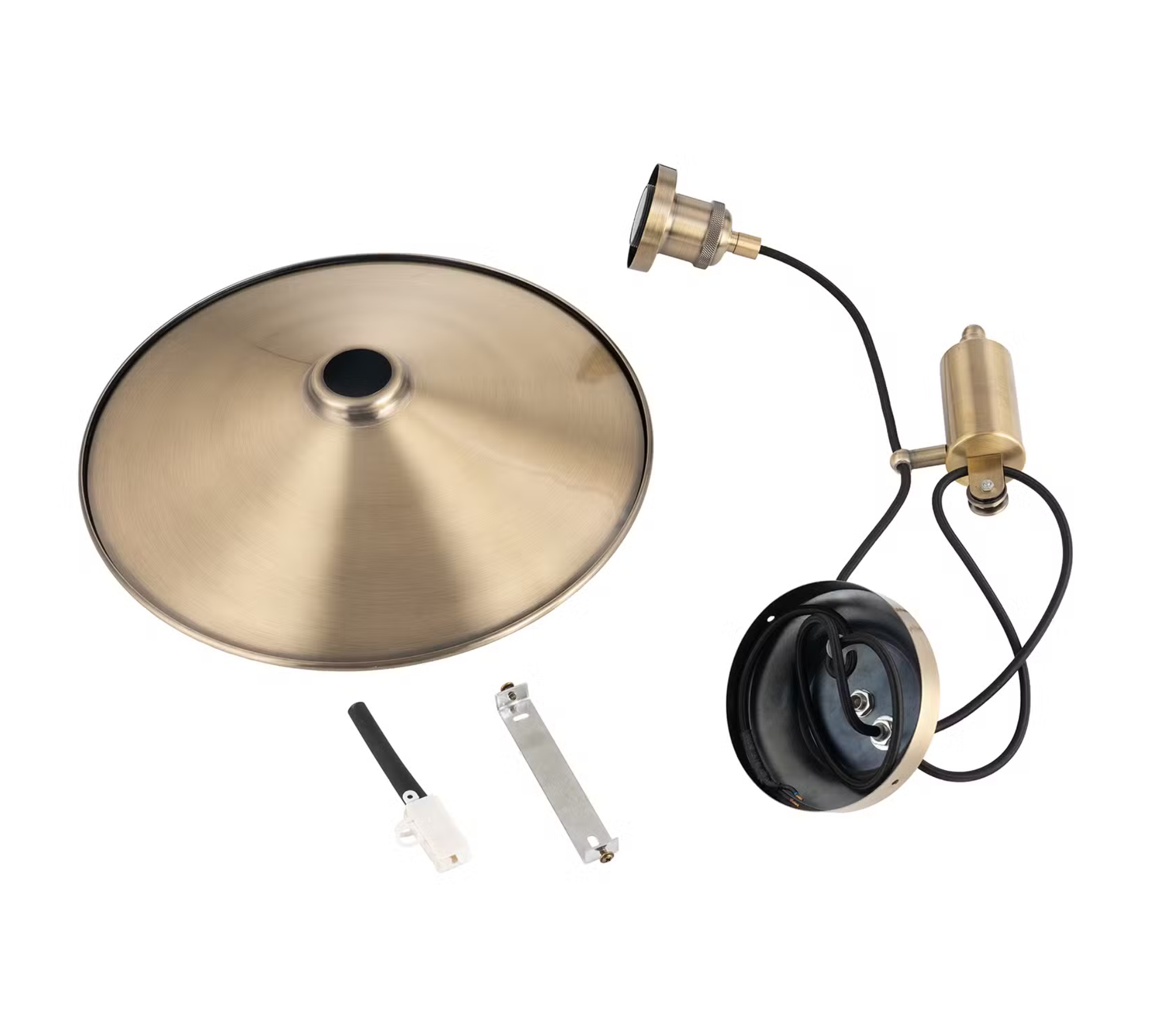 Pendant lamp 1-light metal powder-coated