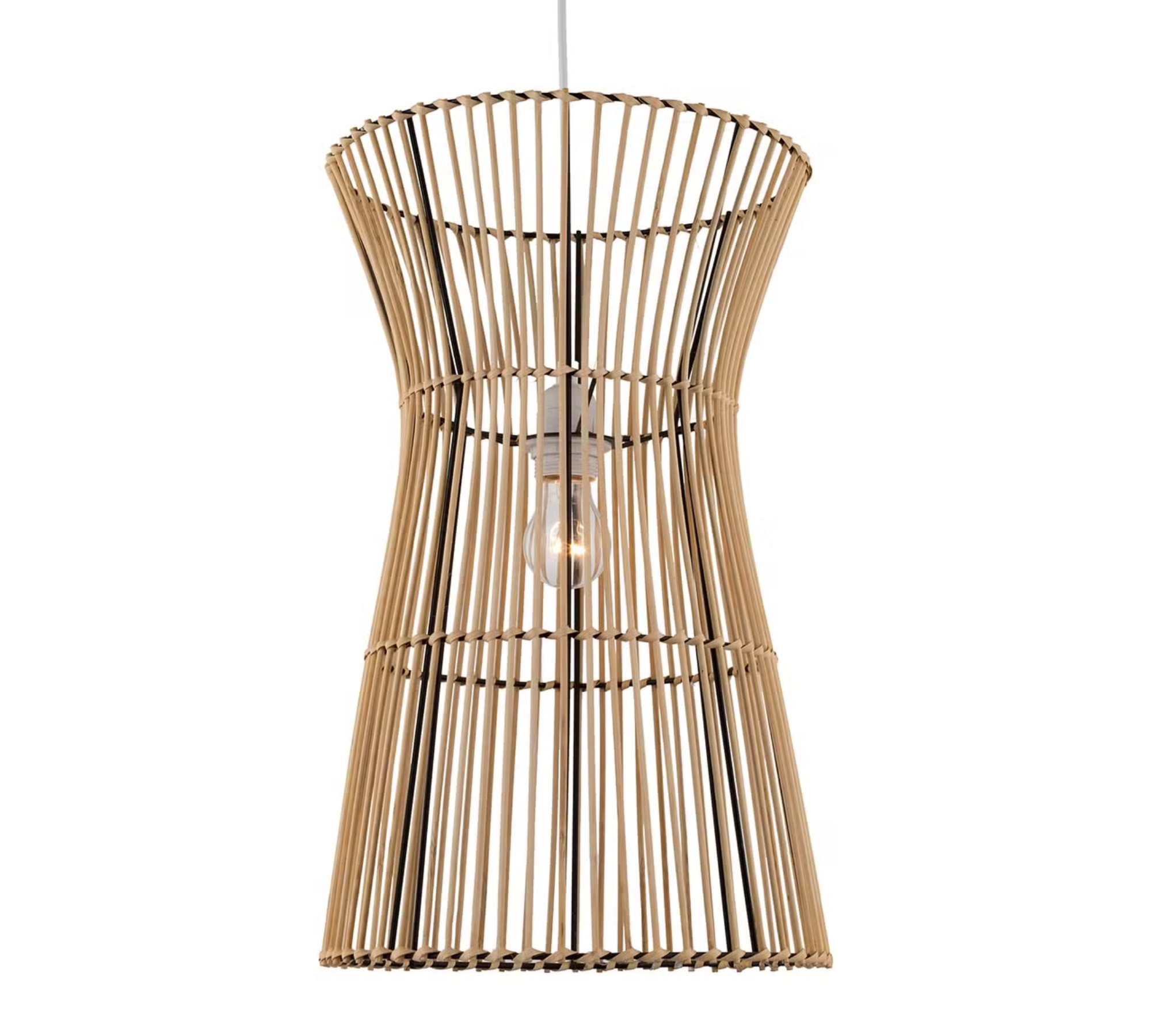 Pendant lamp natural fiber plant leaf