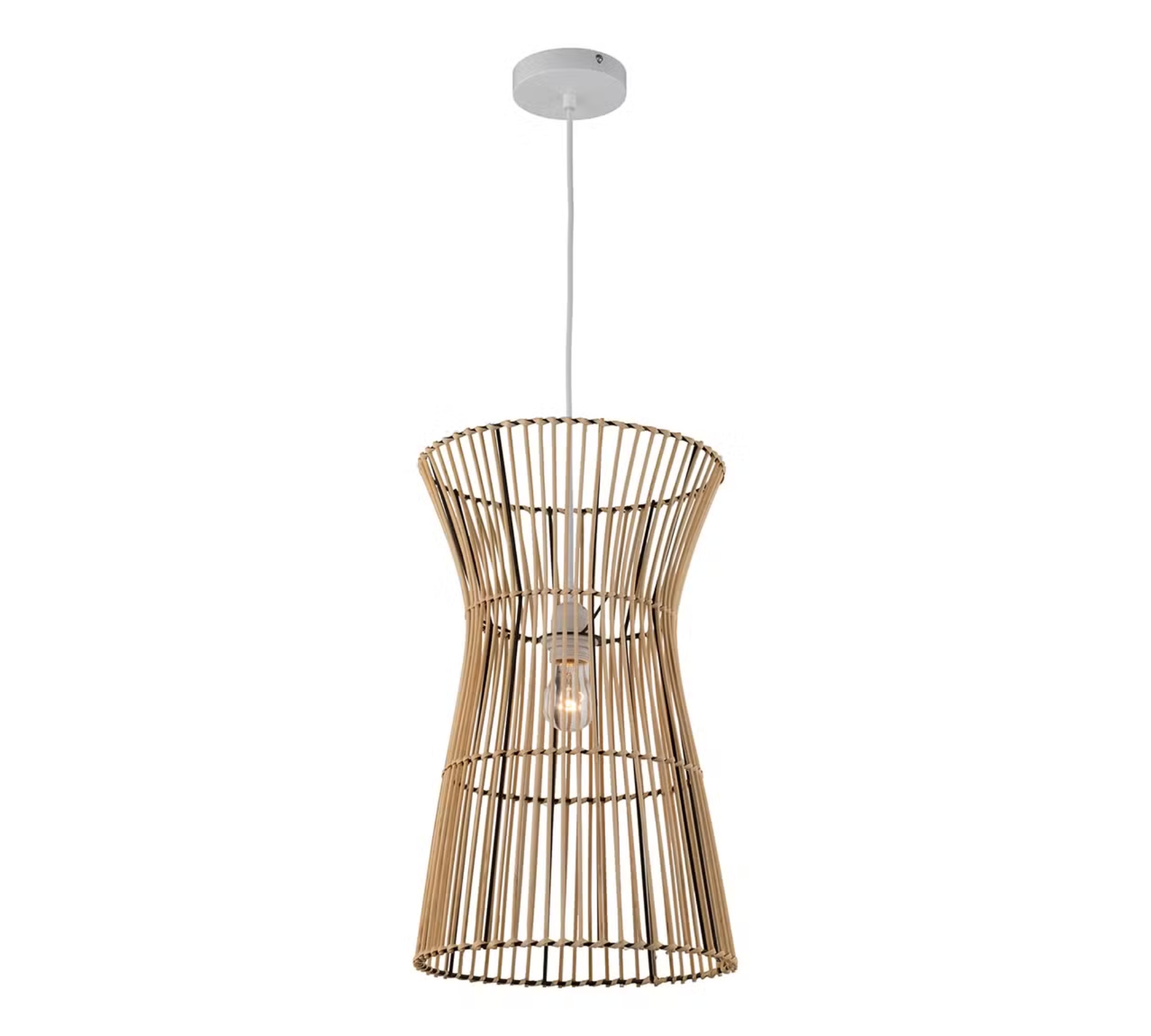 Pendant lamp natural fiber plant leaf