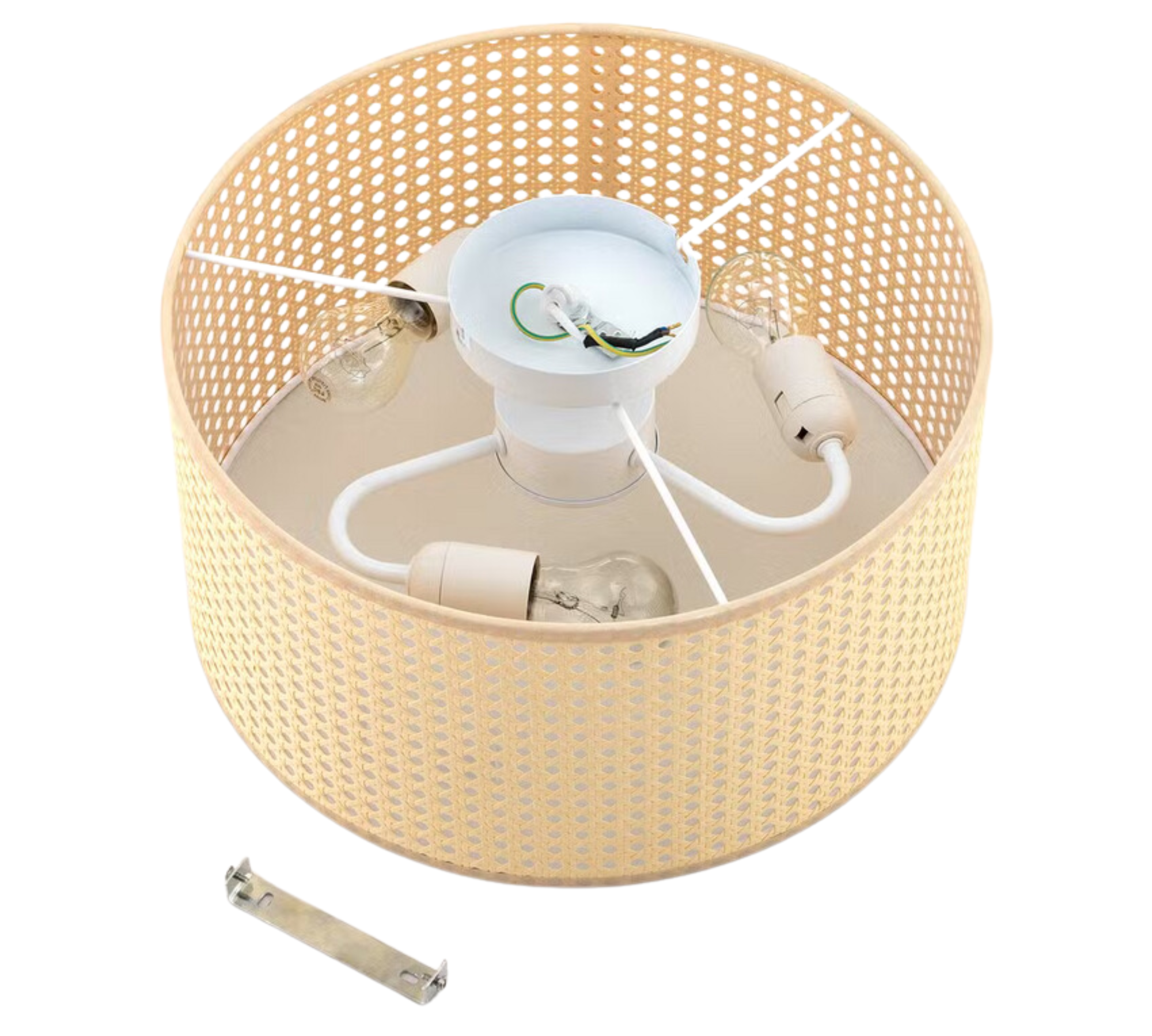 Ceiling light paper metal brushed
