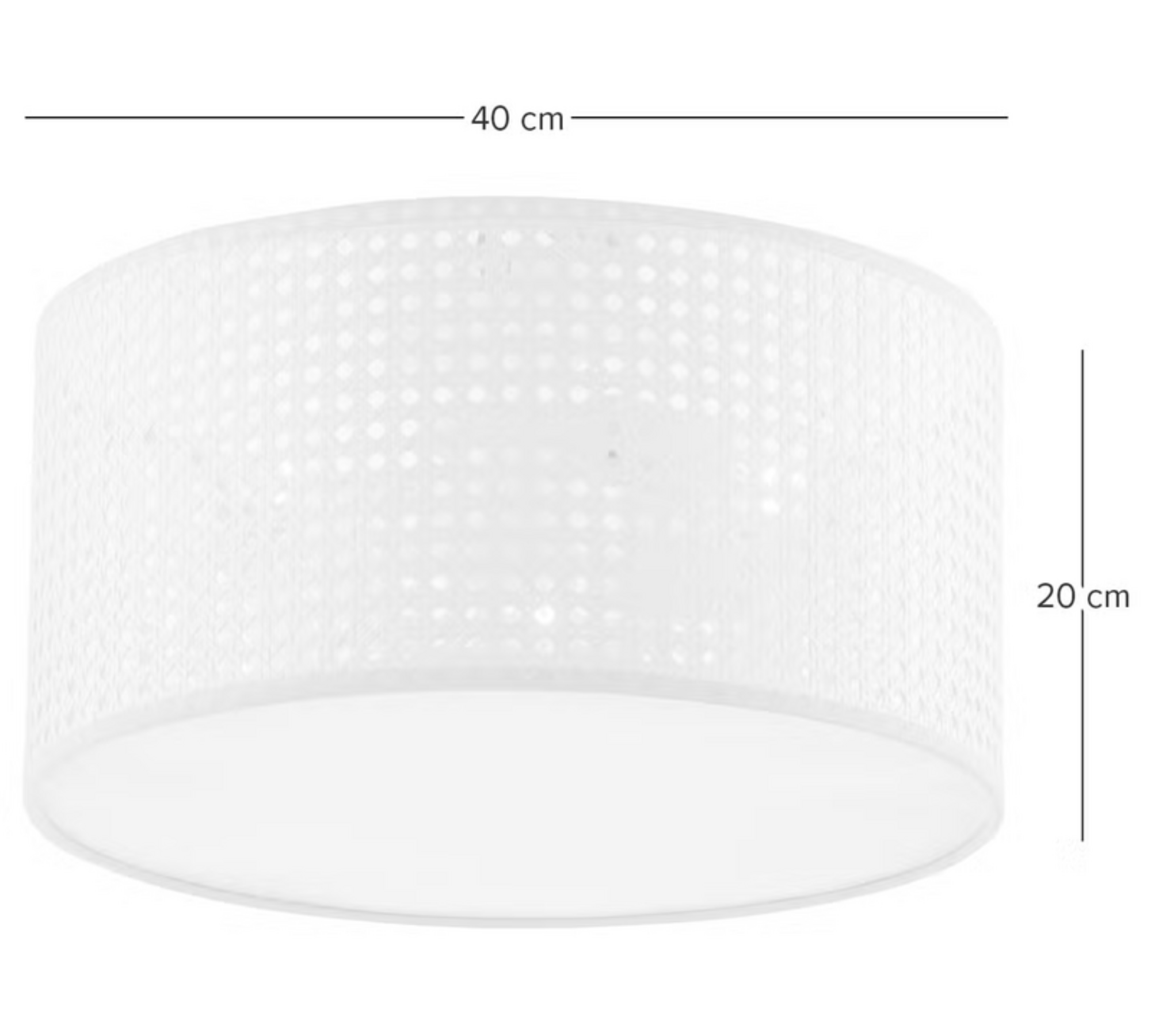 Ceiling light paper metal brushed