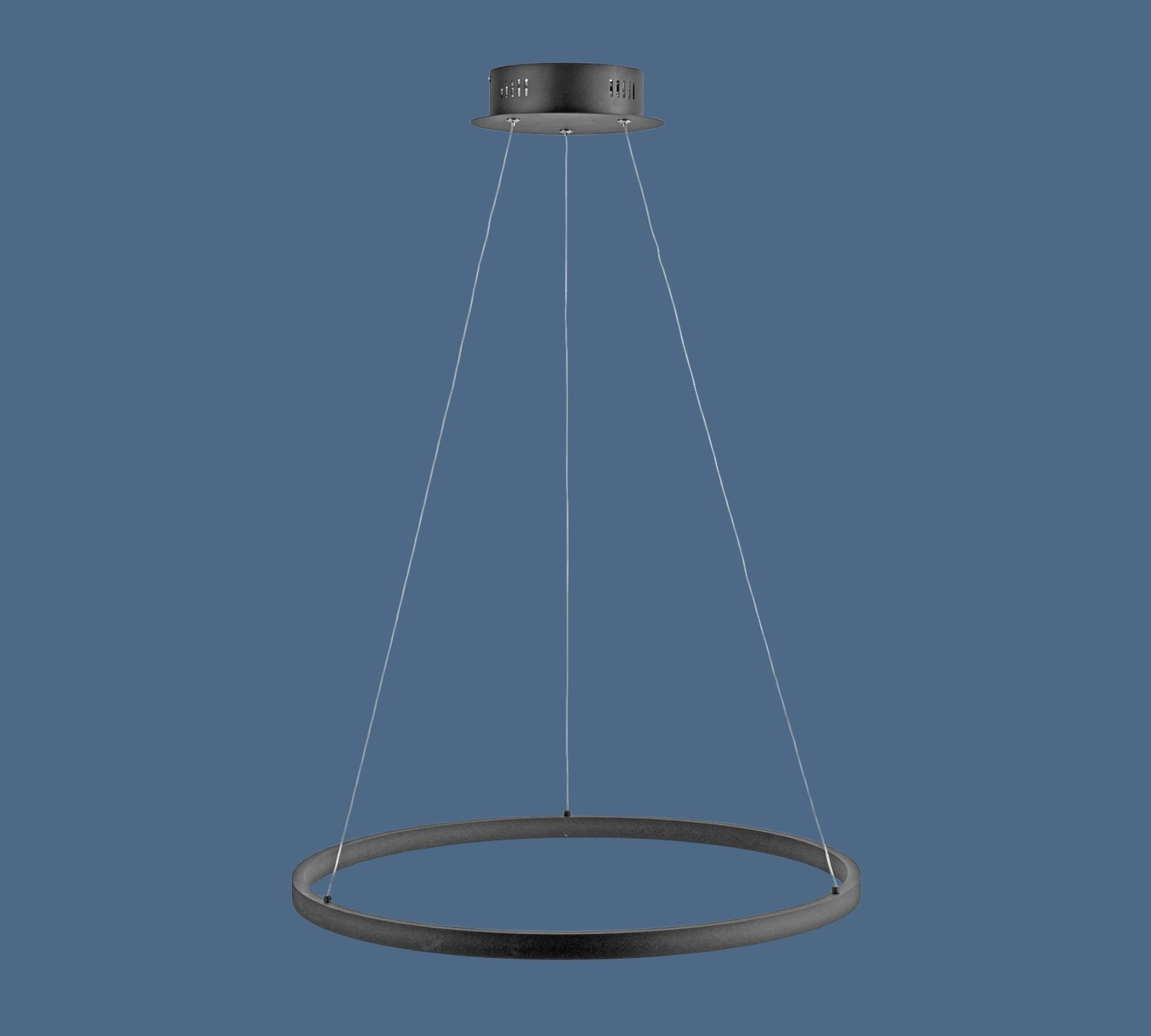 Ring-shaped 1-flame LED pendant light