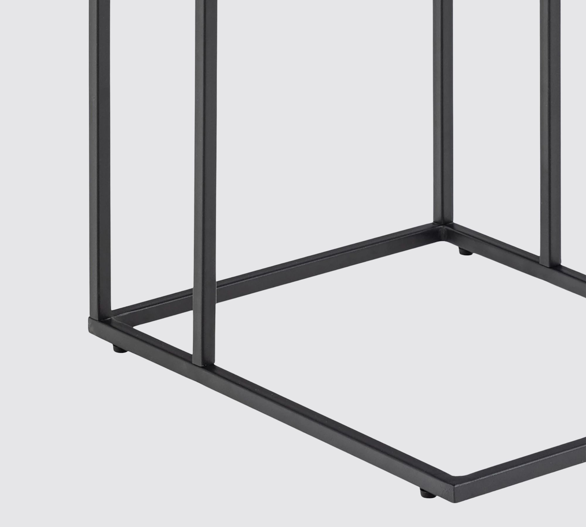 Beistelltisch MDF Marmor Dekor Schwarz