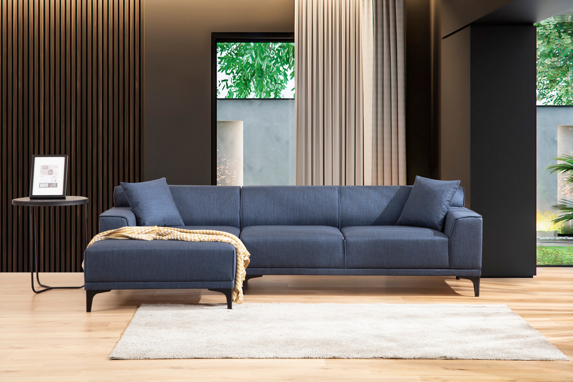 Modern sofa Récamiere Left Blue