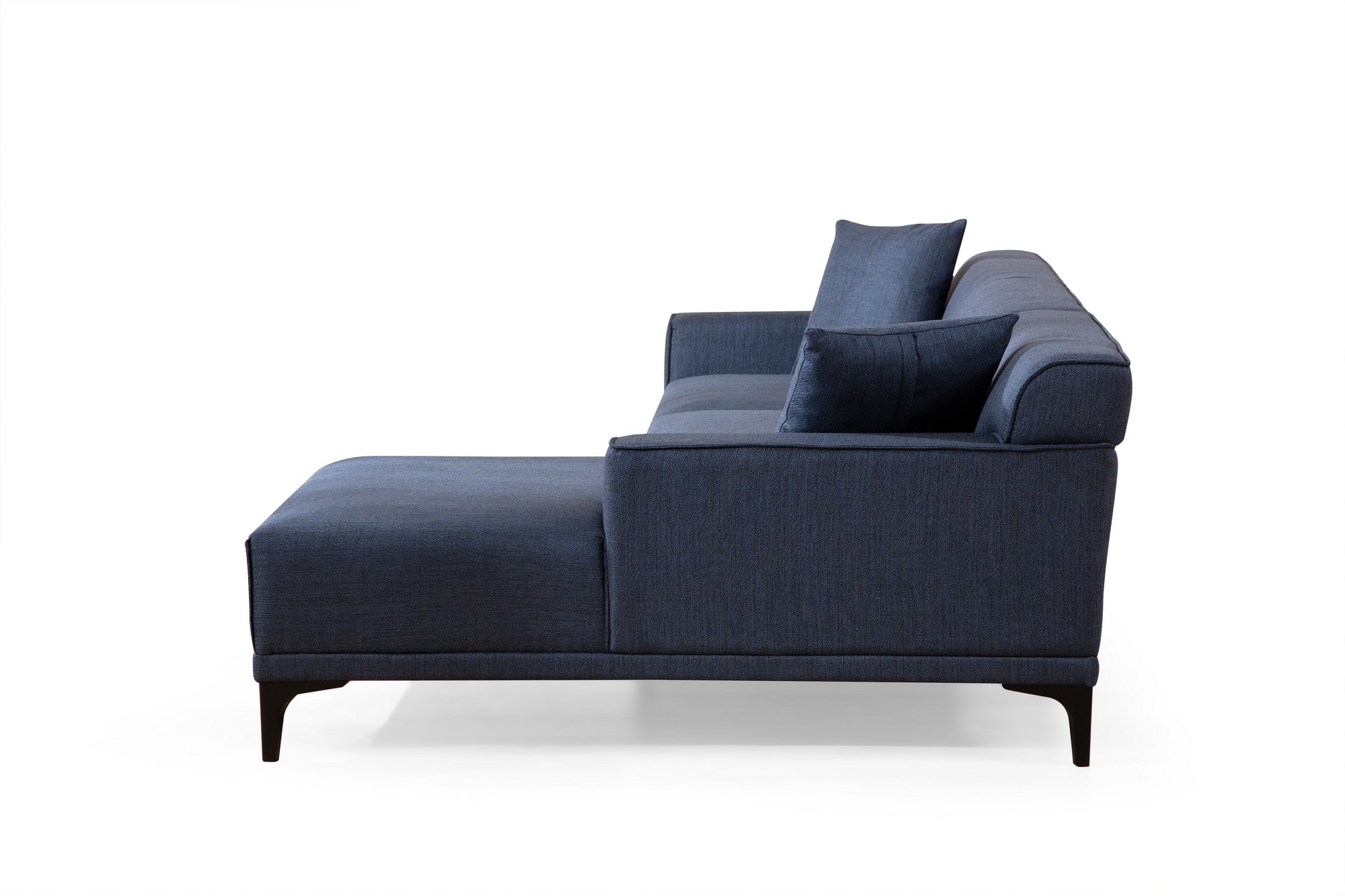 Modern Sofa Chaise Lounge Right Blue