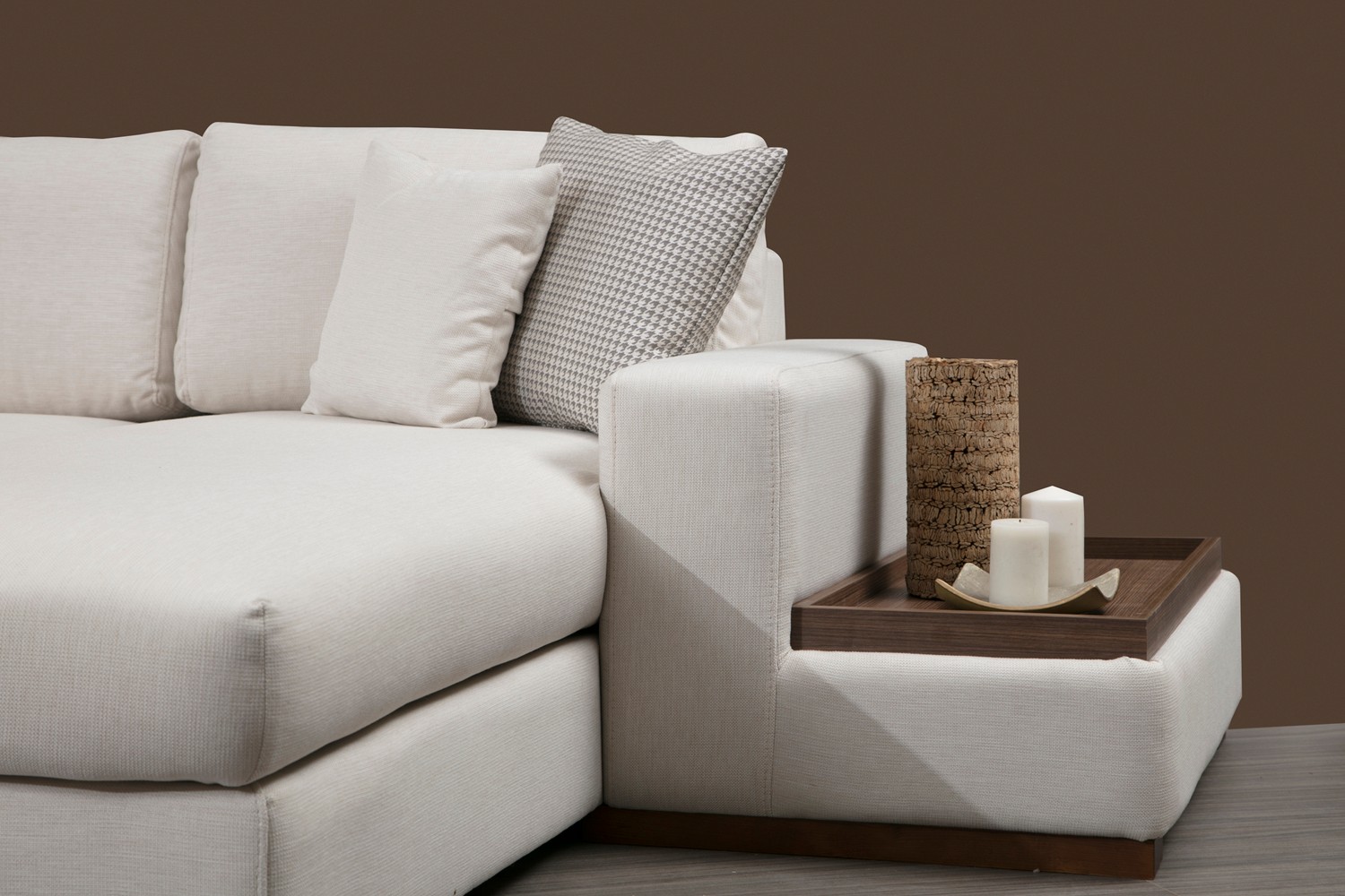 Modern corner sofa White