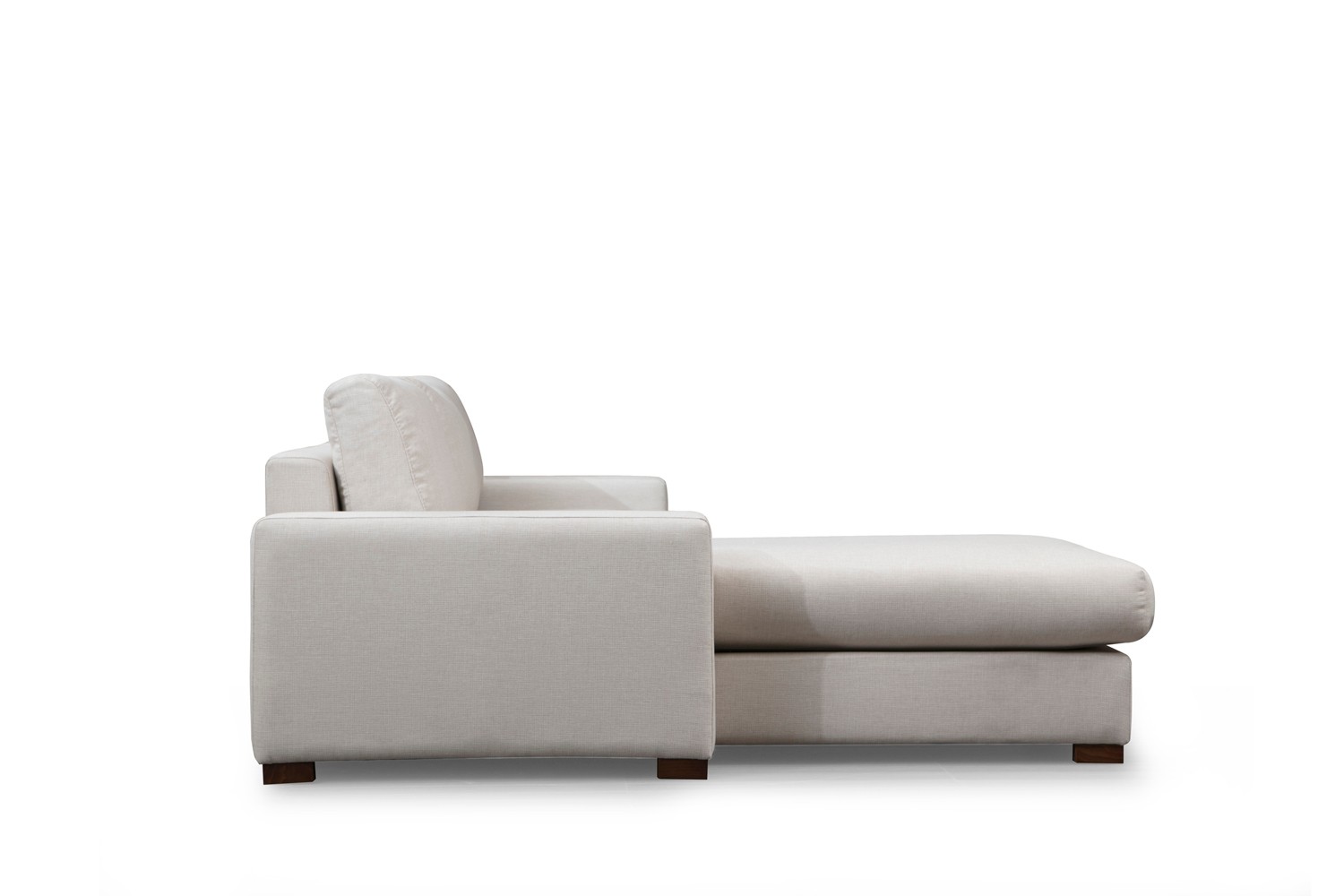 Modern sofa chaise lounge left white