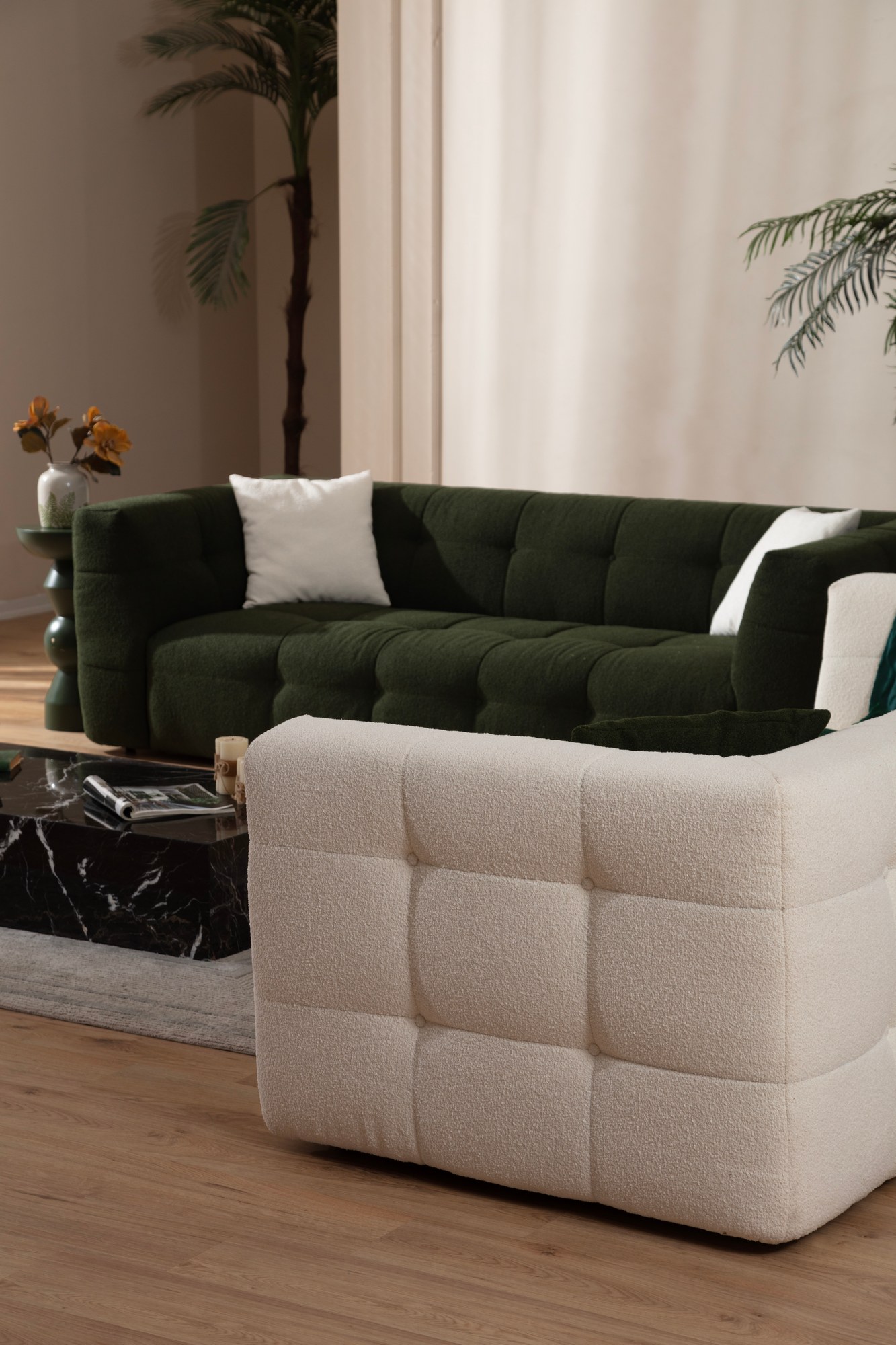 Nour Sofa 3-Seater Beige