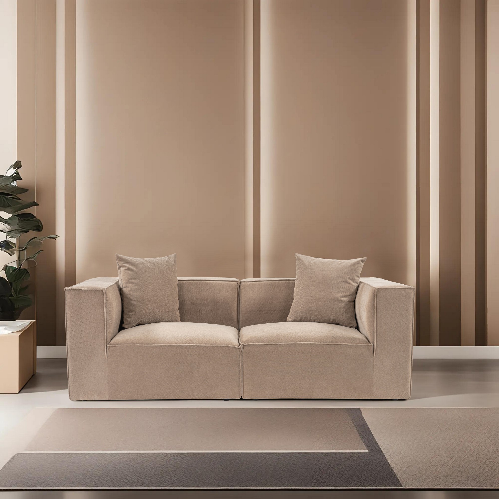 Sofa 2-seater Cappuccino