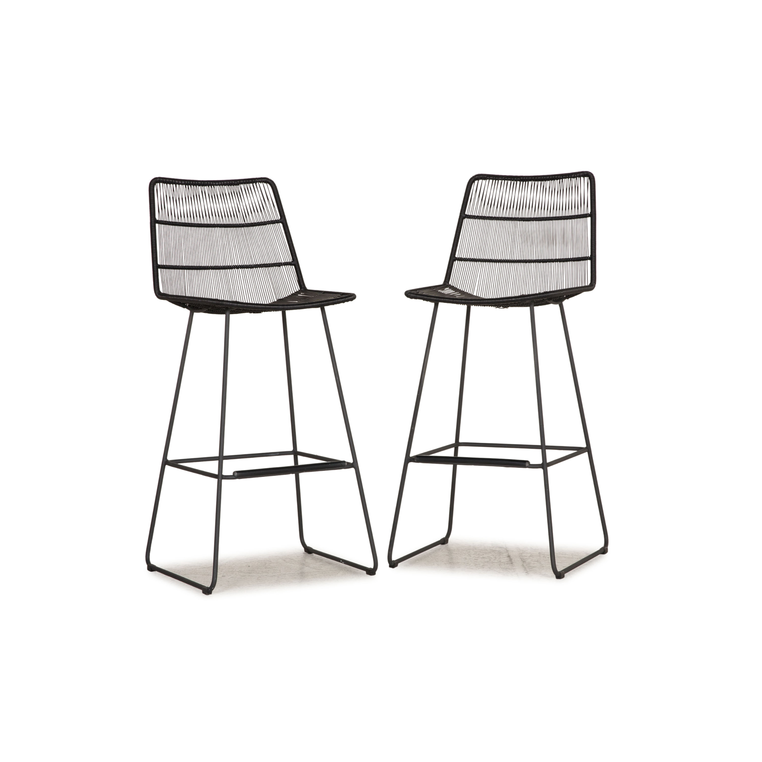 2x Faye Barhocker Stahl Anthrazit
