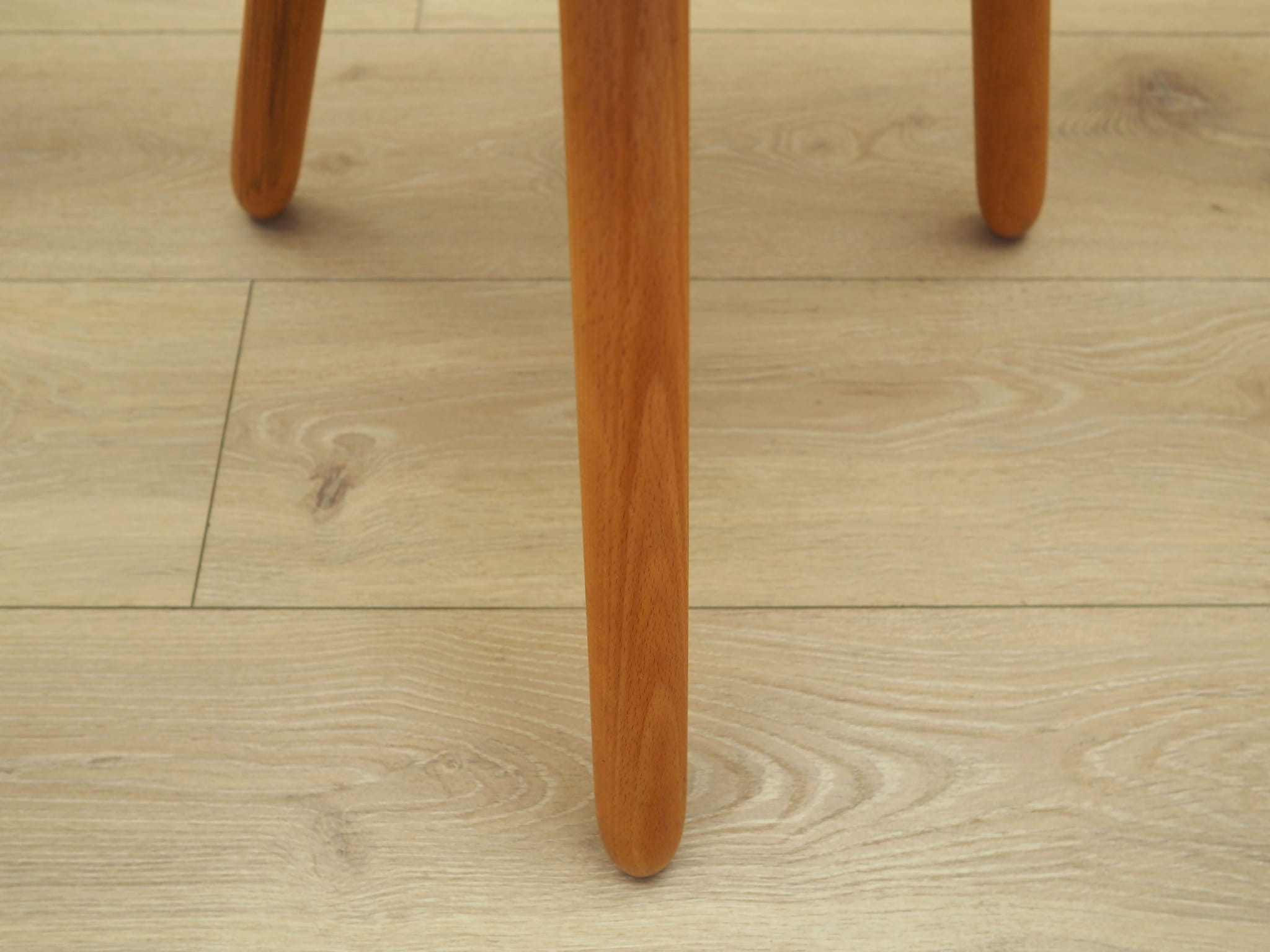 Vintage stool wood brown 1950s