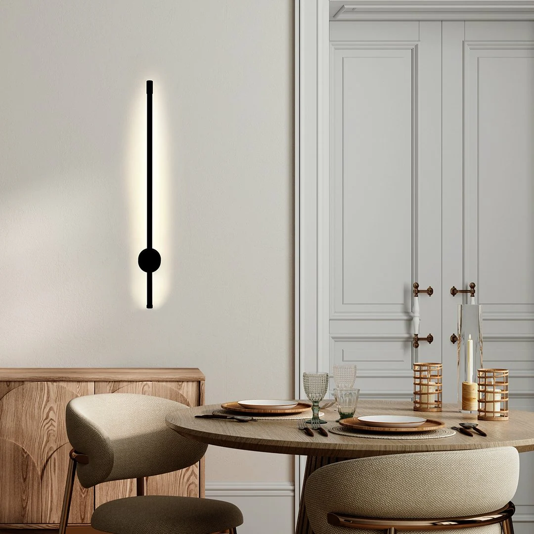 Minimalist LED Wall Lamp PERSEIS Classic Black