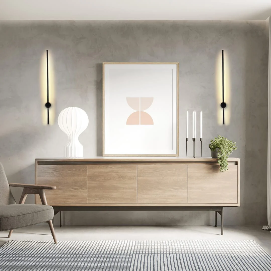 Minimalist LED Wall Lamp PERSEIS Classic Black