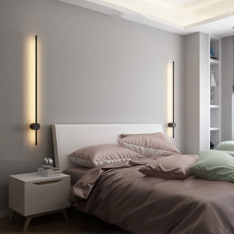 Minimalist LED Wall Lamp PERSEIS Classic Black