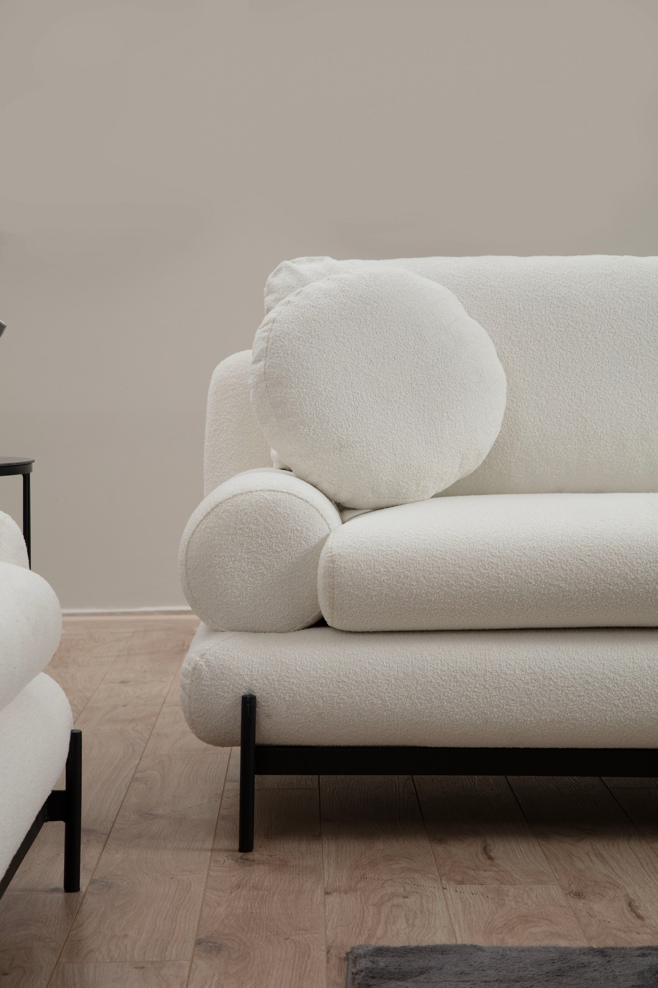 Modern sofa 2-seater White