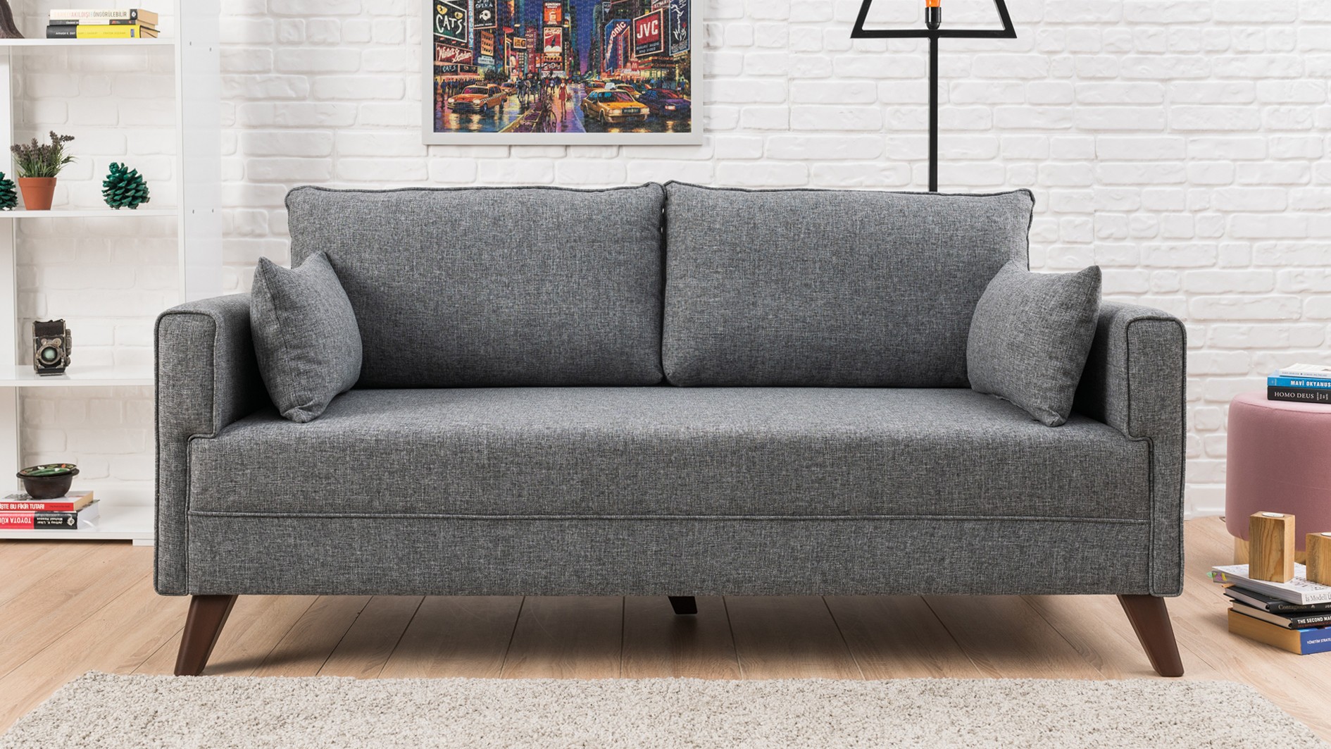 Sofa 2-seater Grey