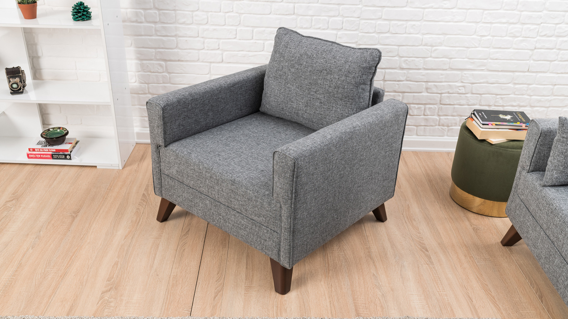 Modern Armchair Grey