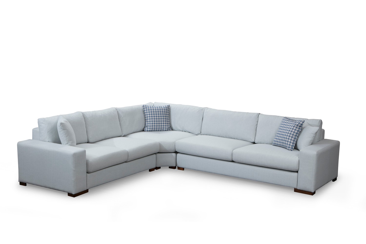 Modern corner sofa light grey