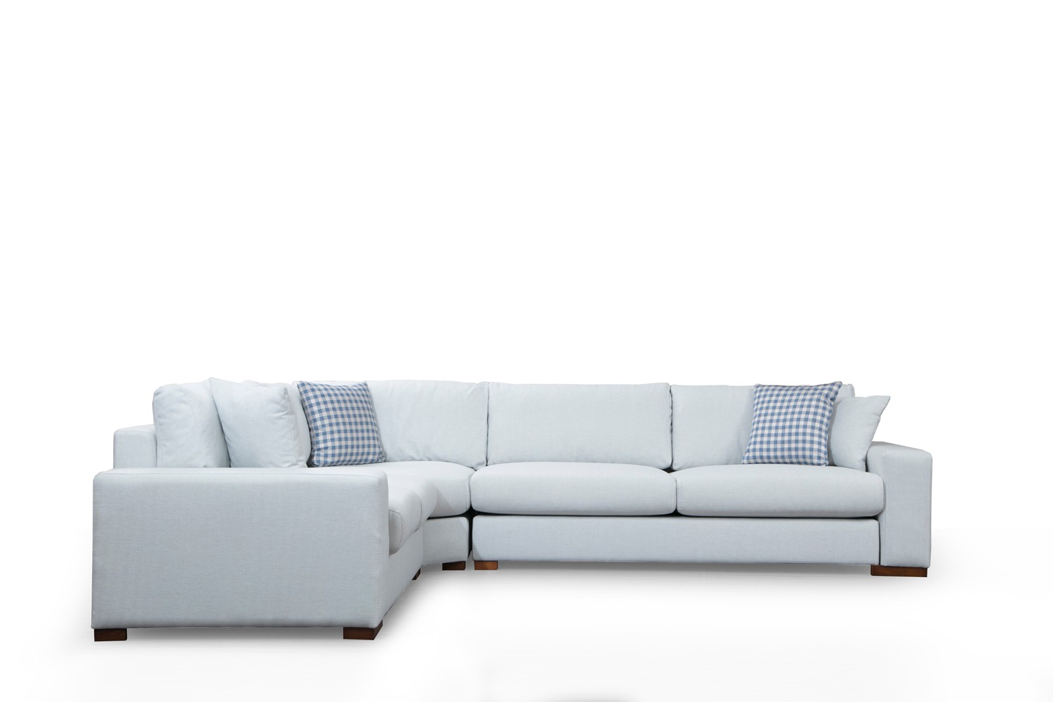Modern corner sofa light grey
