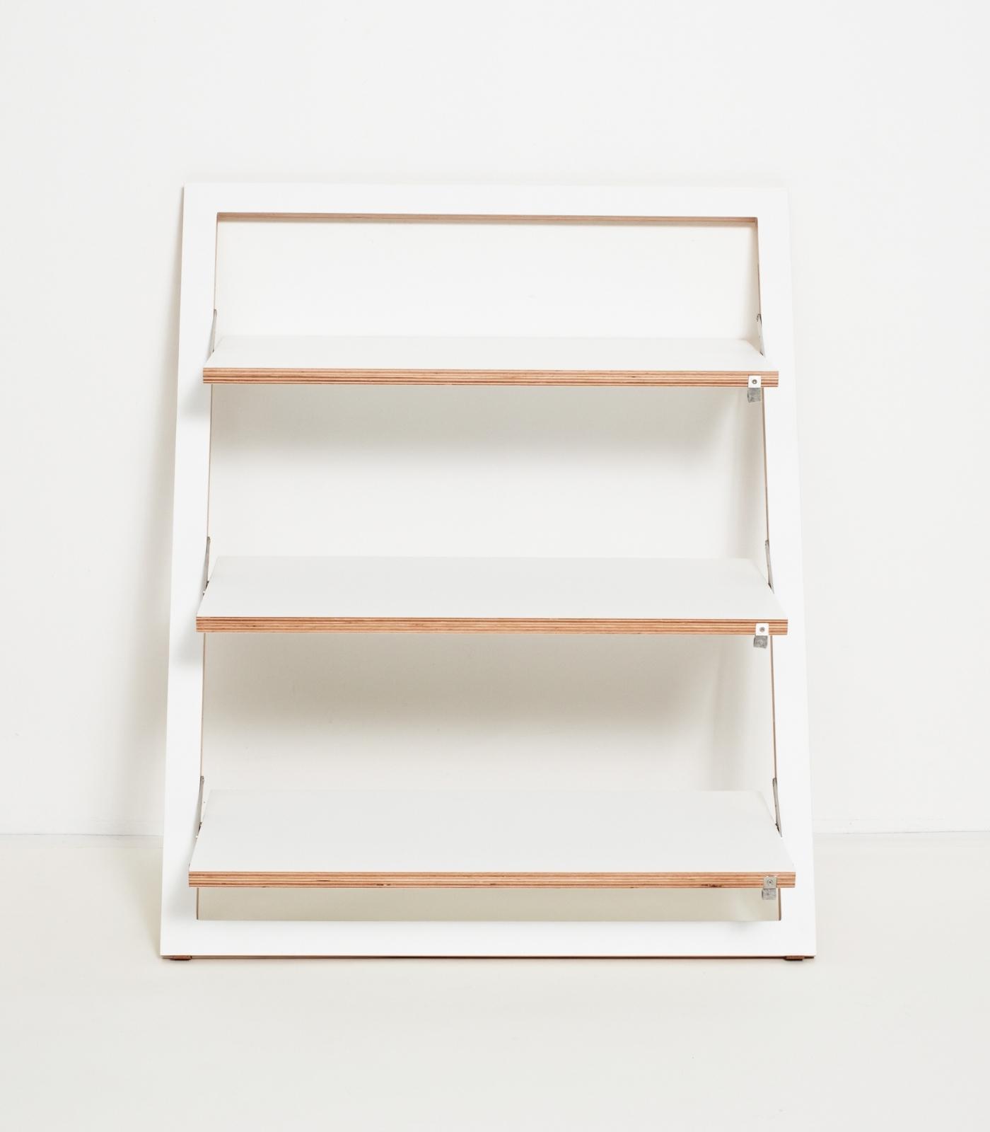 Fläpps Lean Shelf Wood White 80 x 100 cm