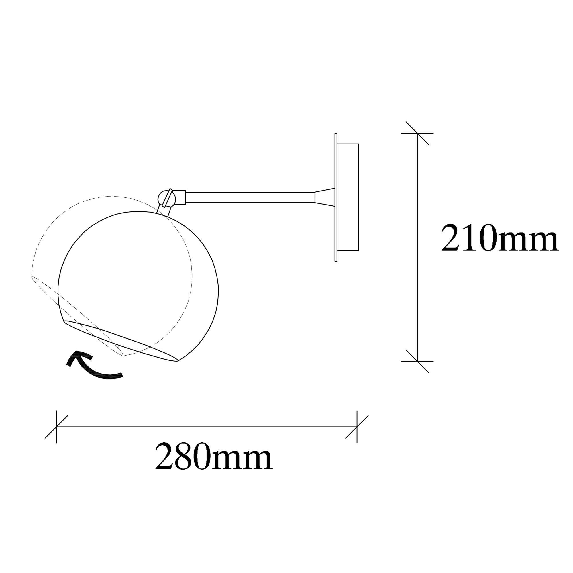 Wall lamp Metal Vintage Look