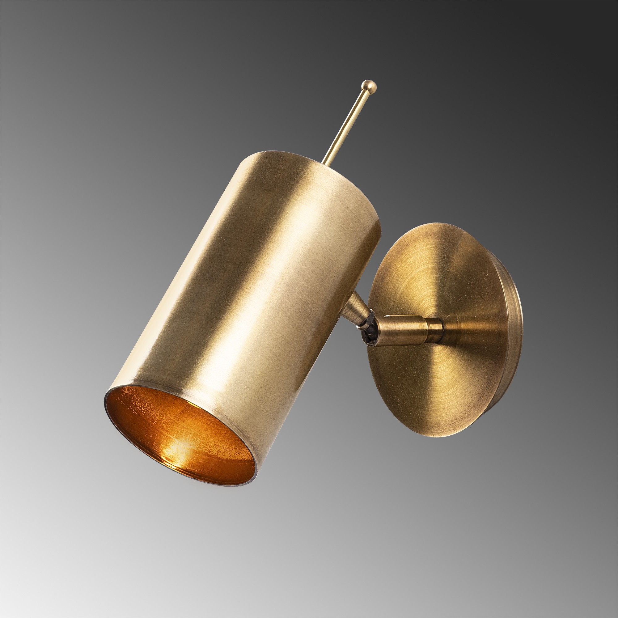 Wall lamp bronze-colored metal