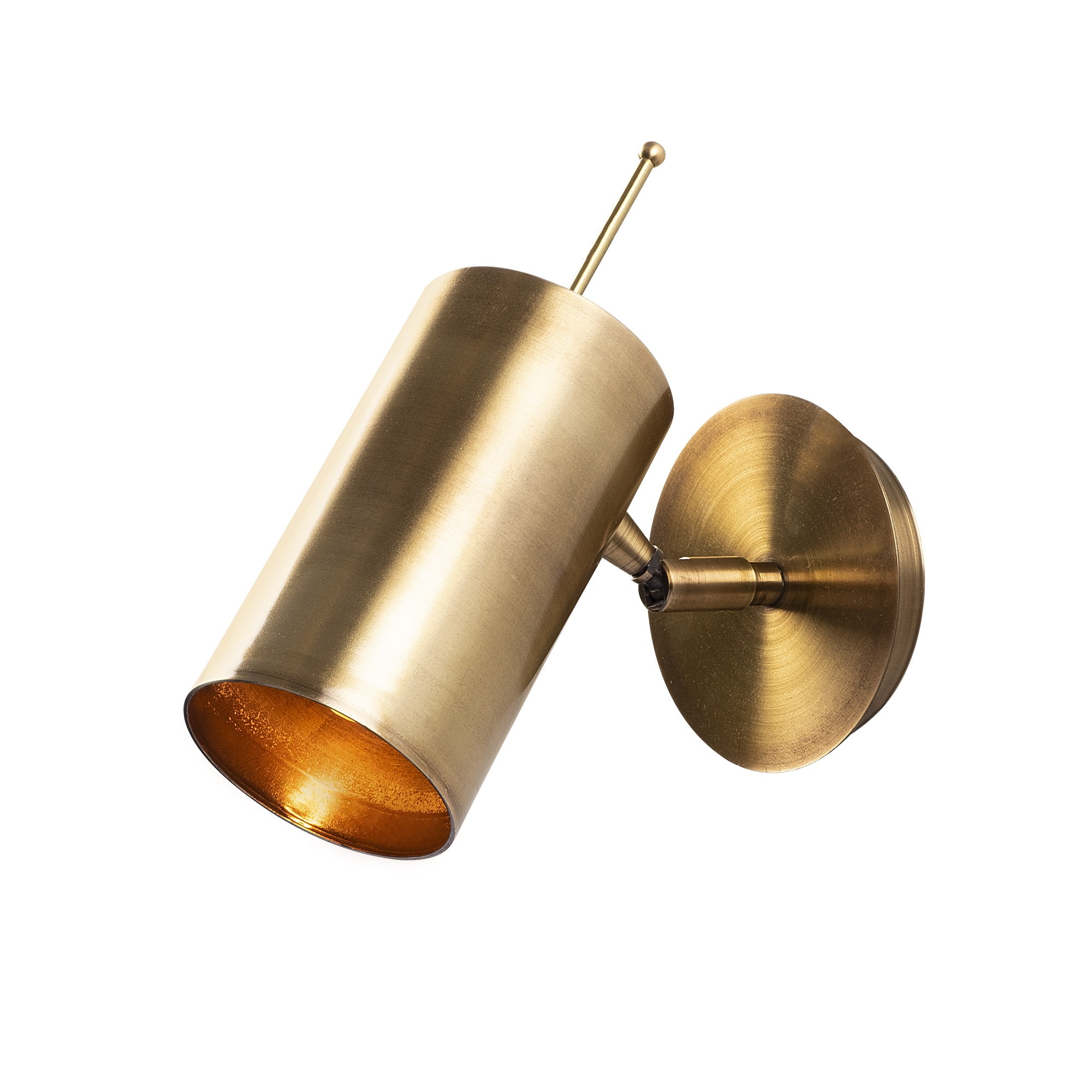 Wall lamp bronze-colored metal