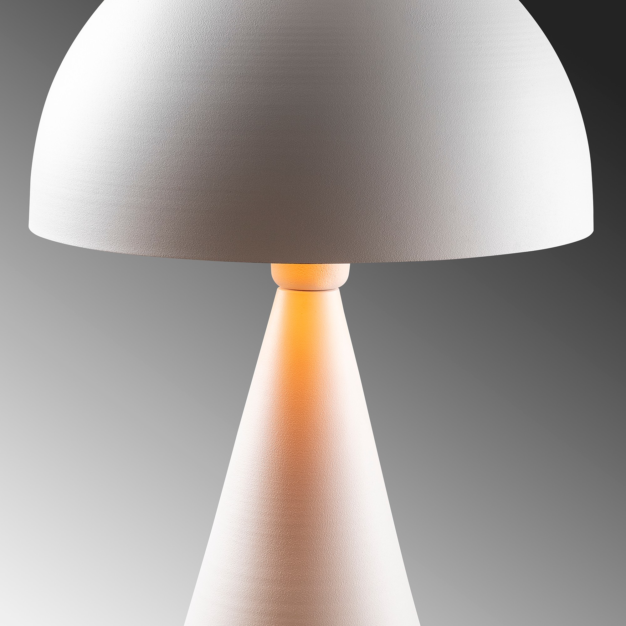 Lampada da tavolo metallo bianco 30cm