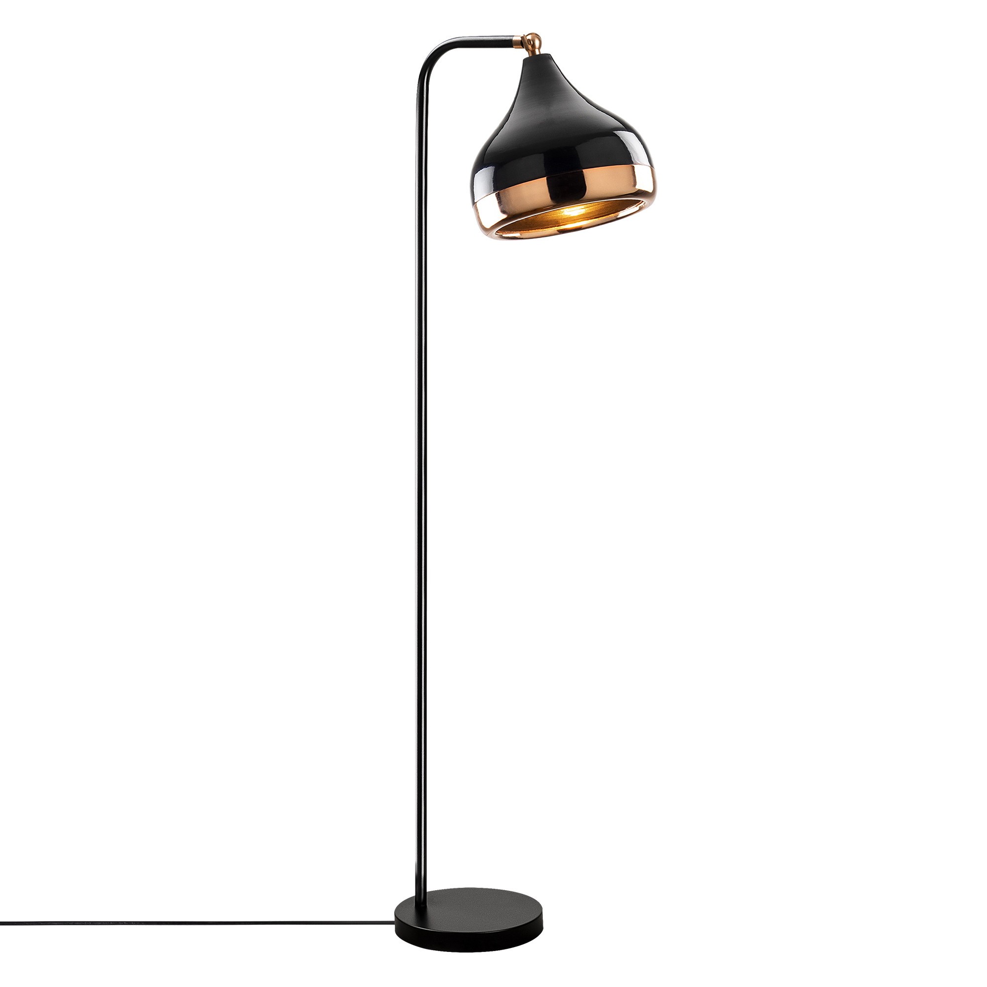 Floor lamp Black Copper-colored 120cm