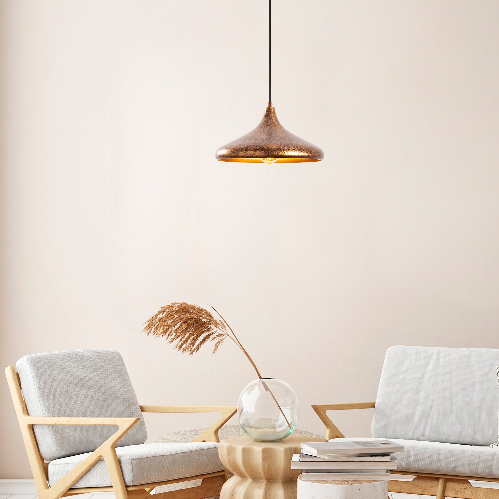 Pendant lamp made of metal in different shades Ø 34cm