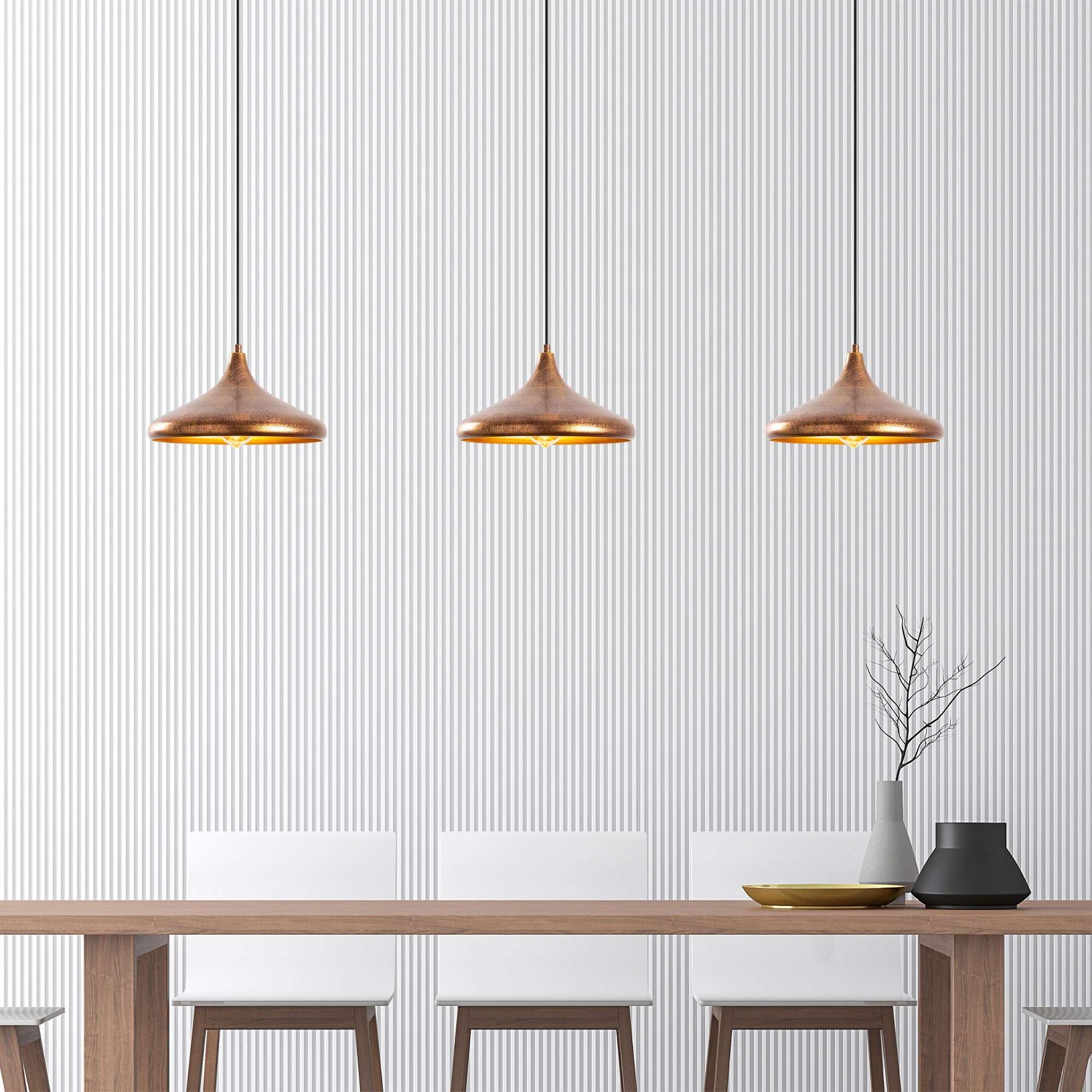 Pendant lamp made of metal in different shades Ø 34cm