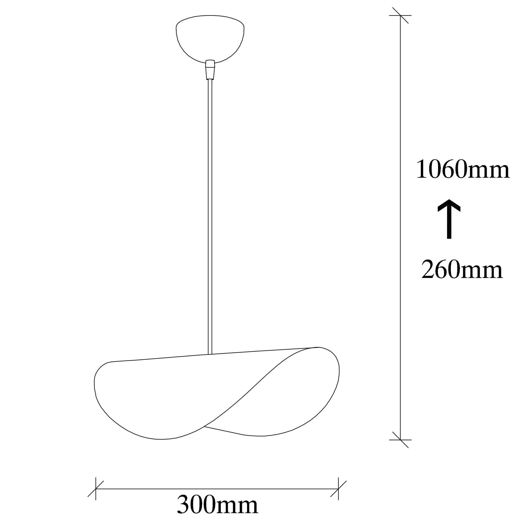 Pendant lamp Metal White Gold