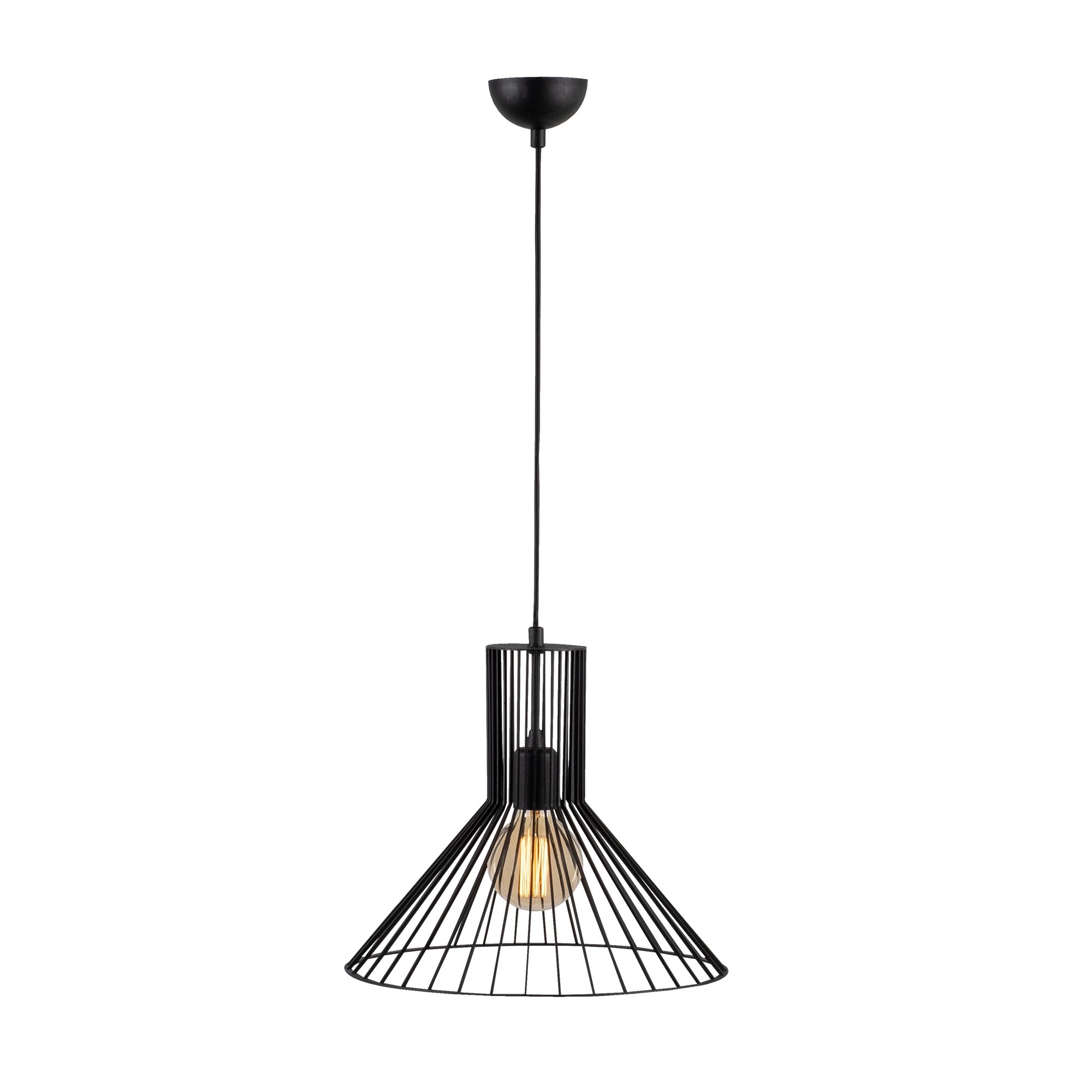 Pendant lamp metal black Ø38cm