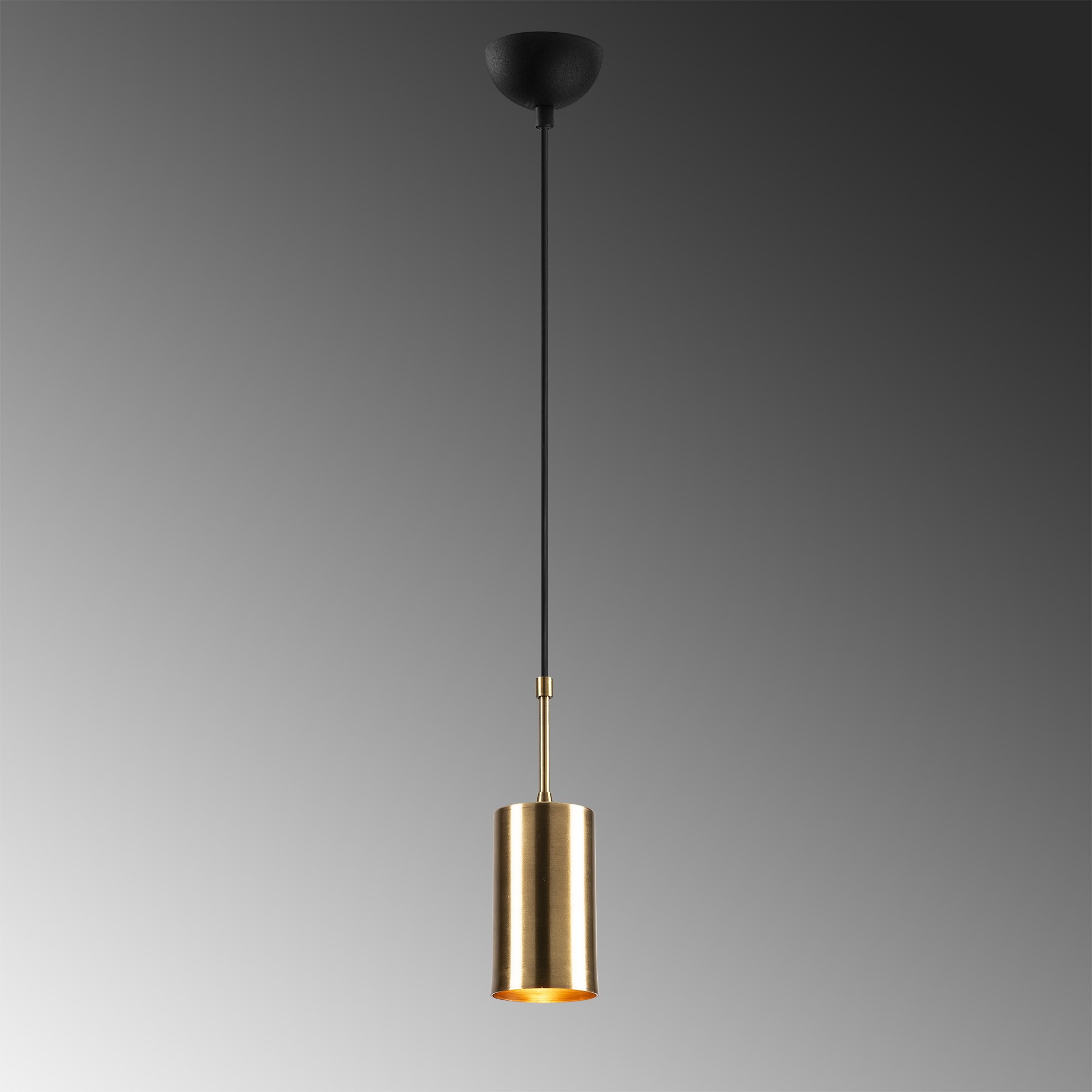 Hanging lamp Metal Black Gold