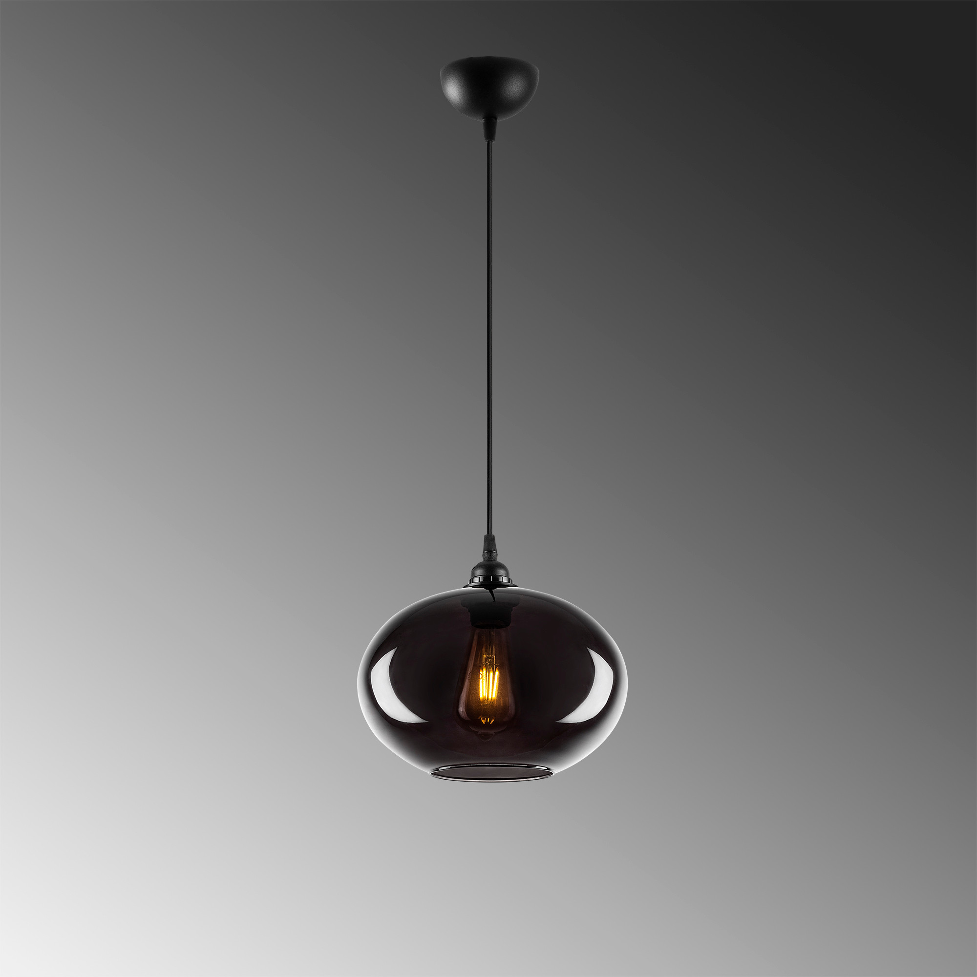 Ceiling light metal smoke-colored Ø 27cm