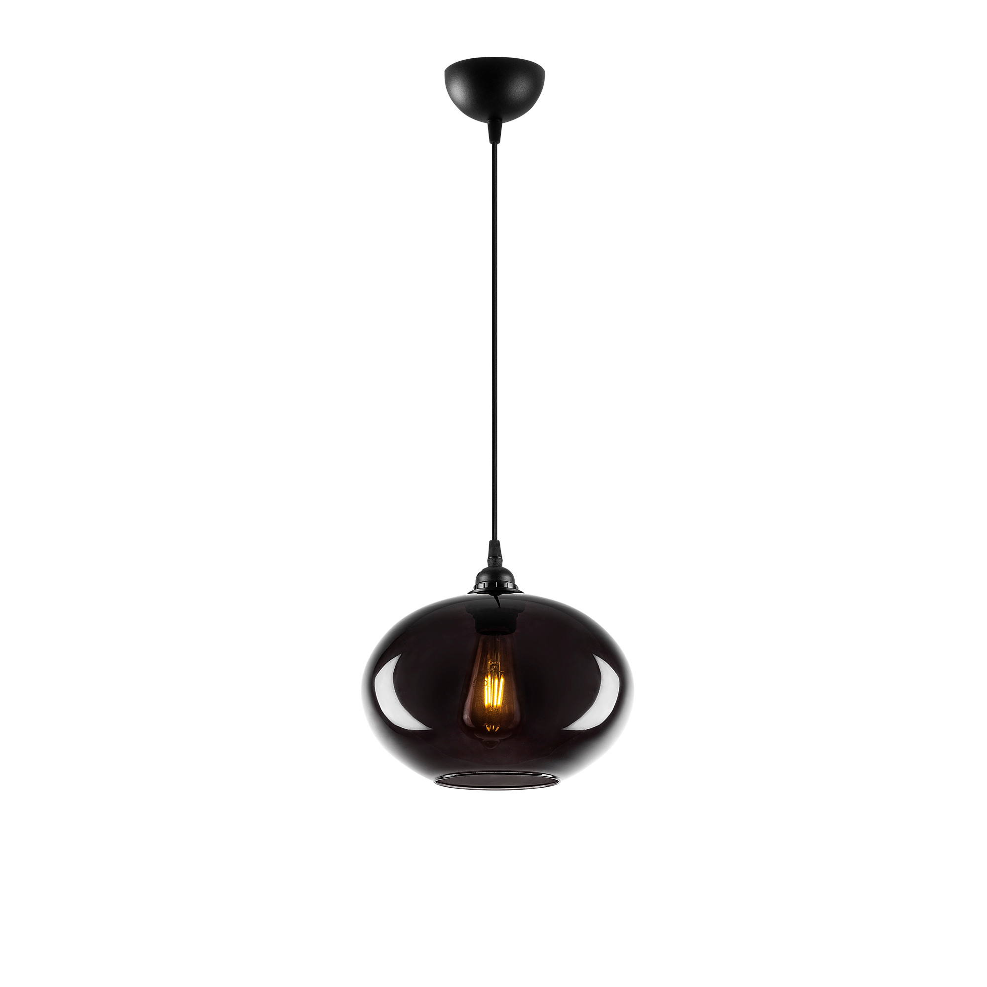 Ceiling light metal smoke-colored Ø 27cm