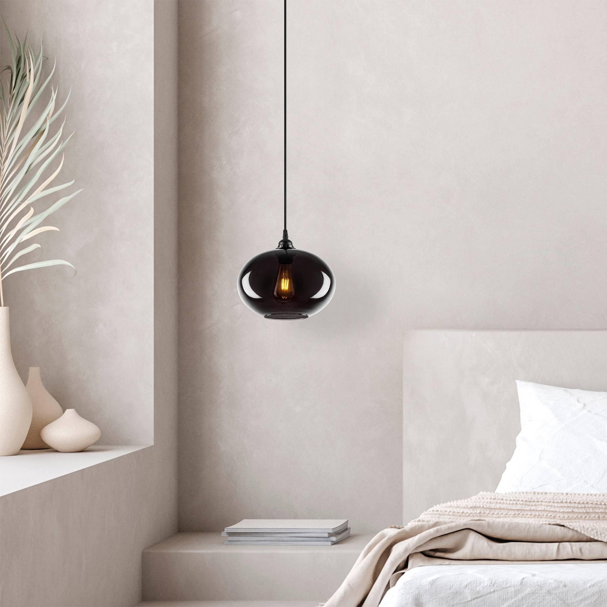 Ceiling light metal smoke-colored Ø 27cm