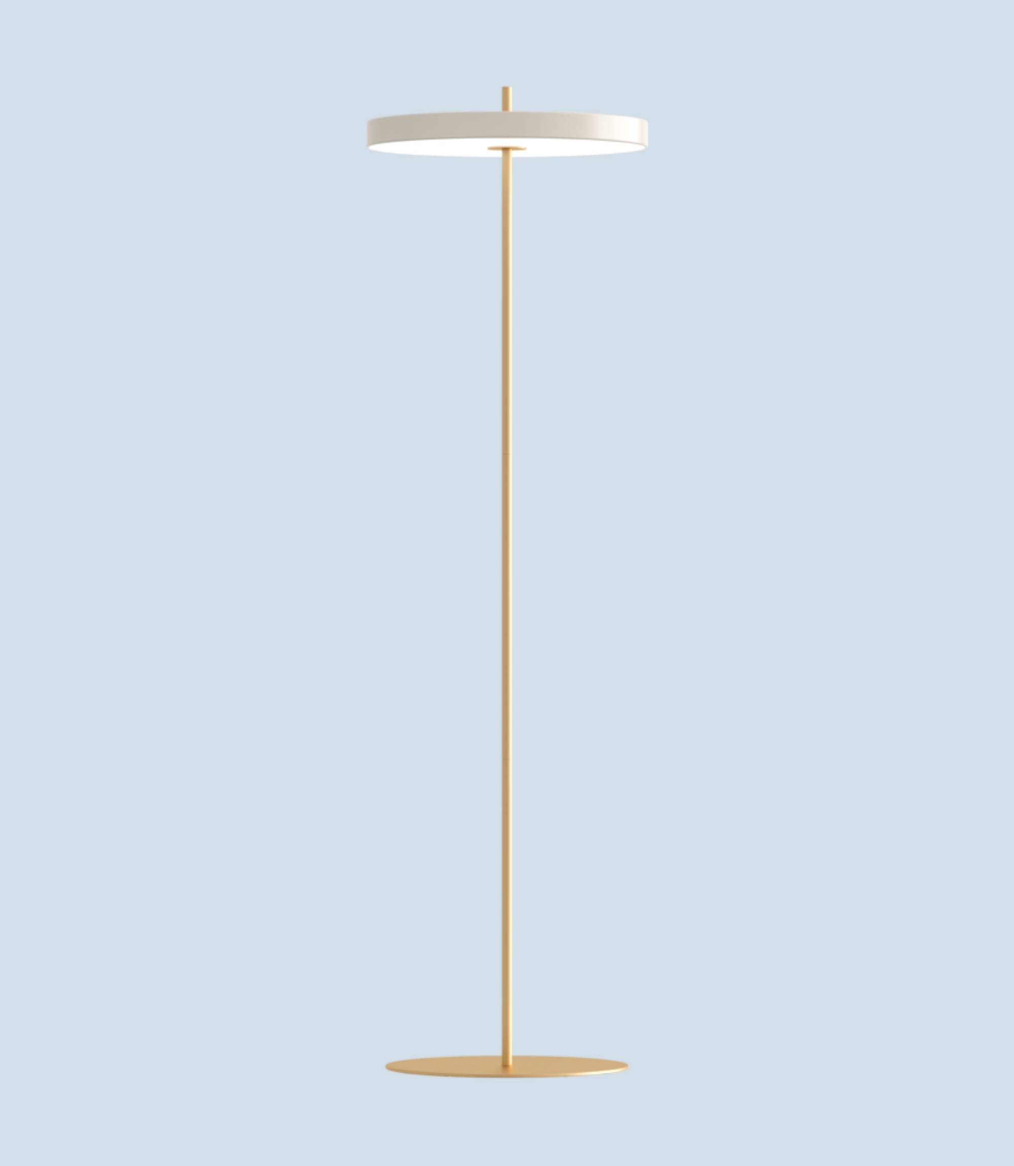LED Stehlampe Umage Asteria Stahl Weiß
